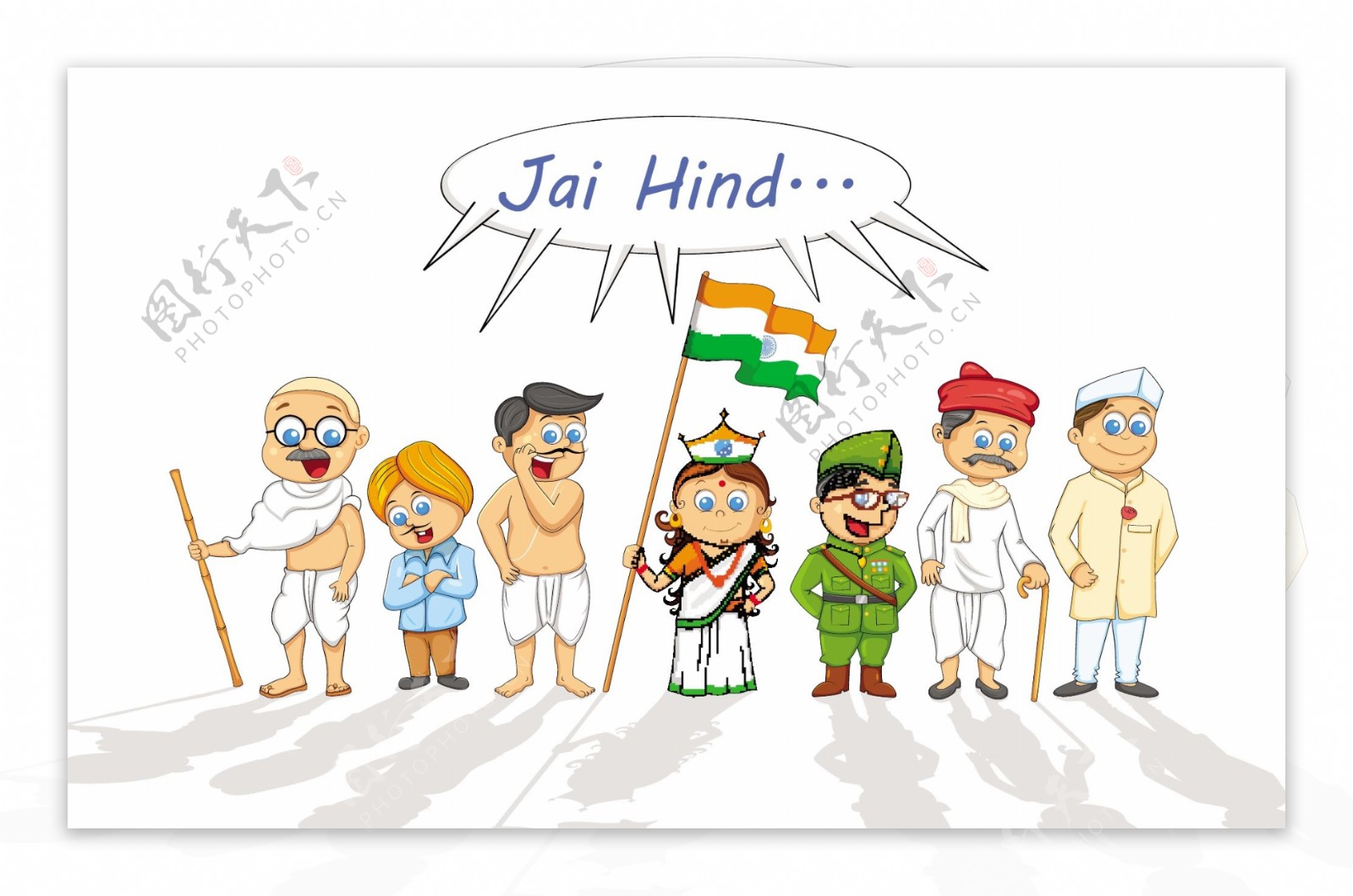 印度问候节日快乐卡片矢量背景海报素材