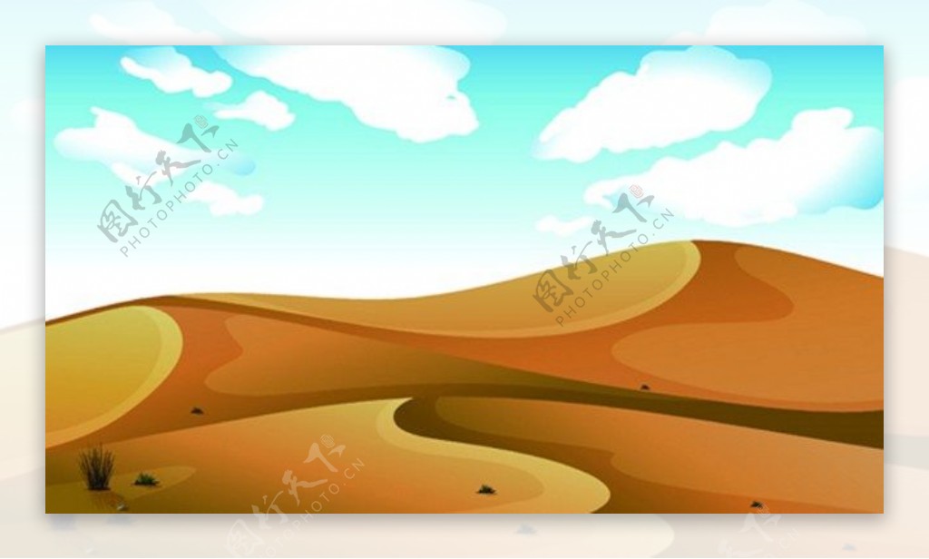 沙漠天空背景图