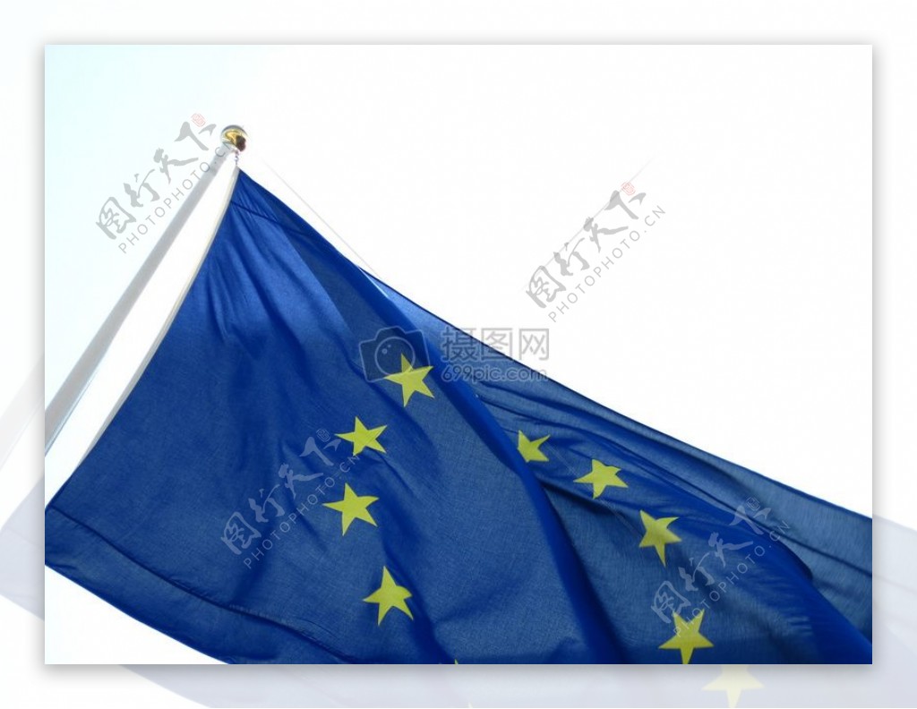 蓝色的欧洲国旗