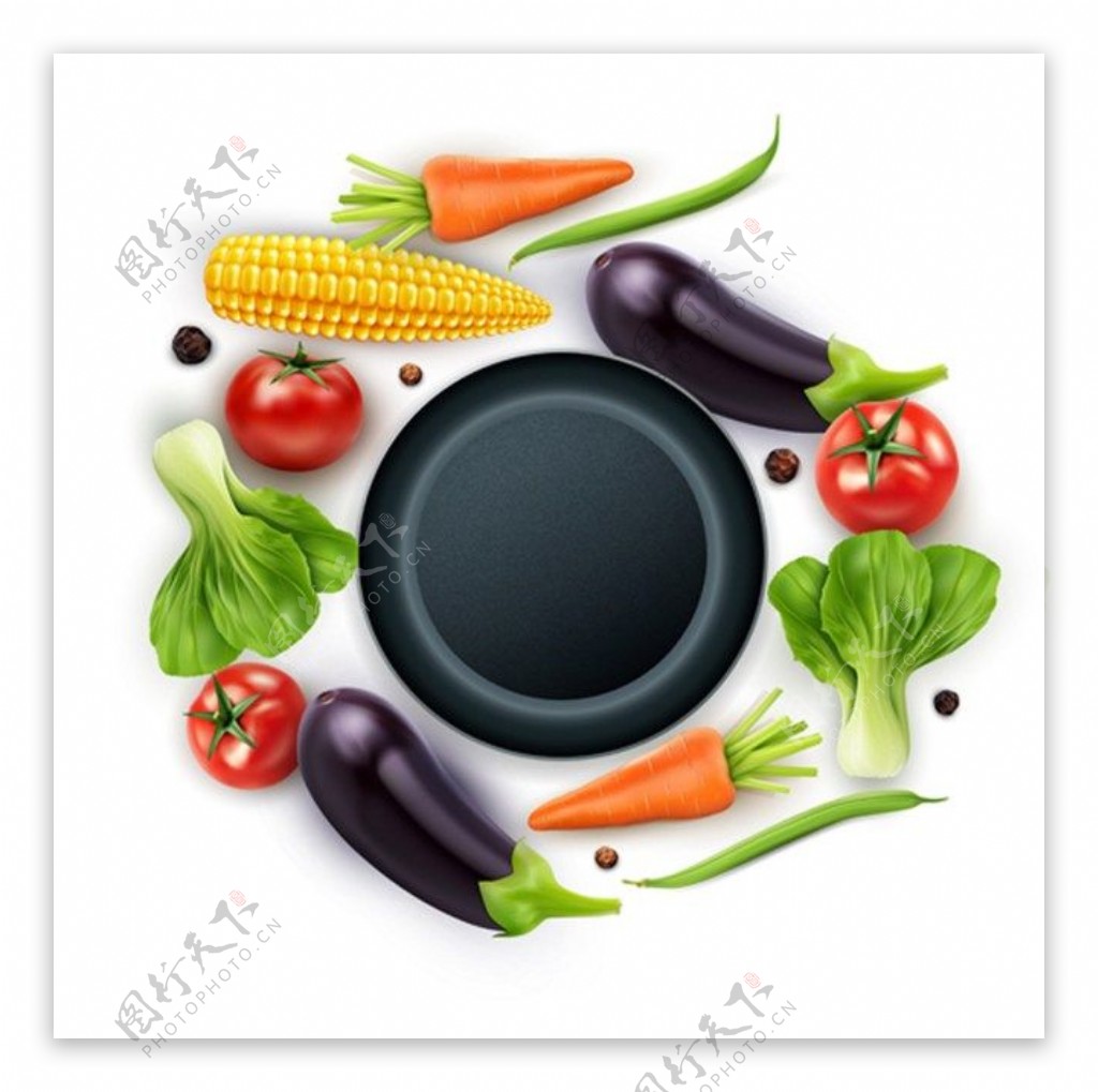 蔬菜美食广告背景