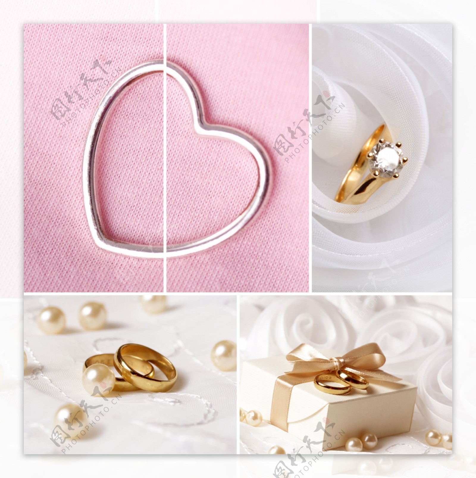 金戒指与结婚礼物图片
