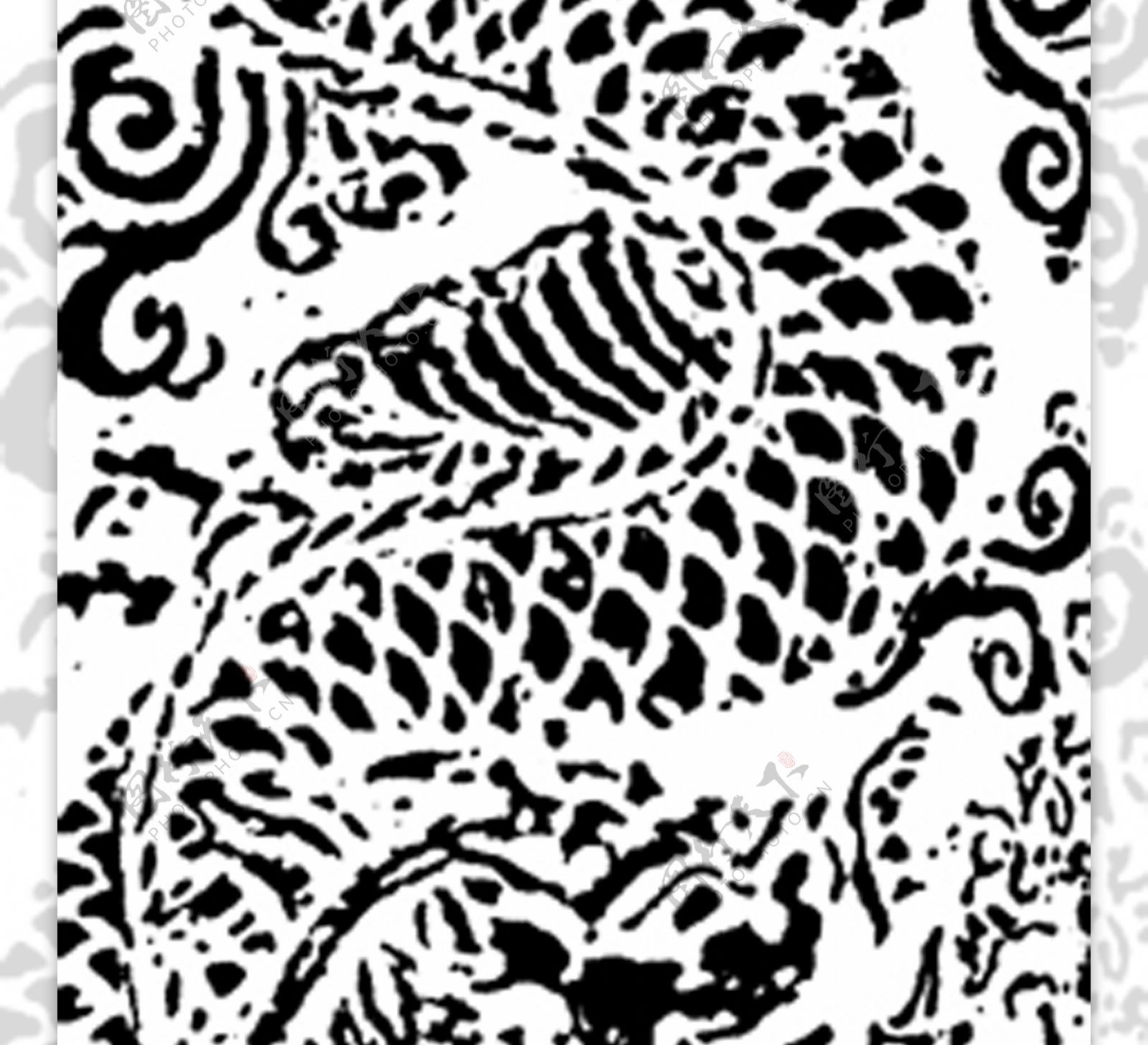 龙纹图案吉祥图案中国传统图案485