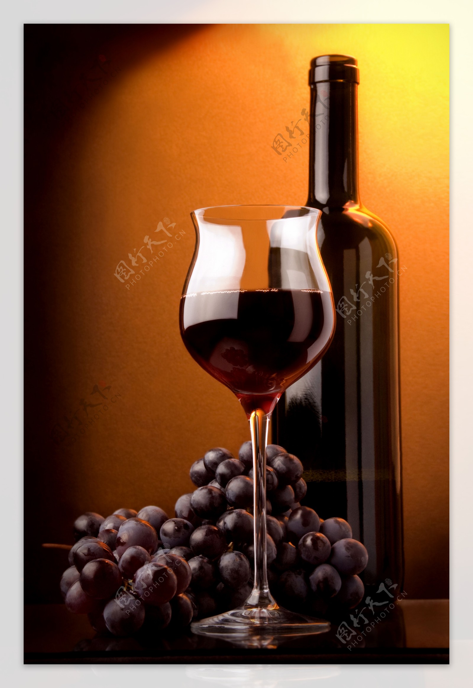 葡萄美酒摄影图片