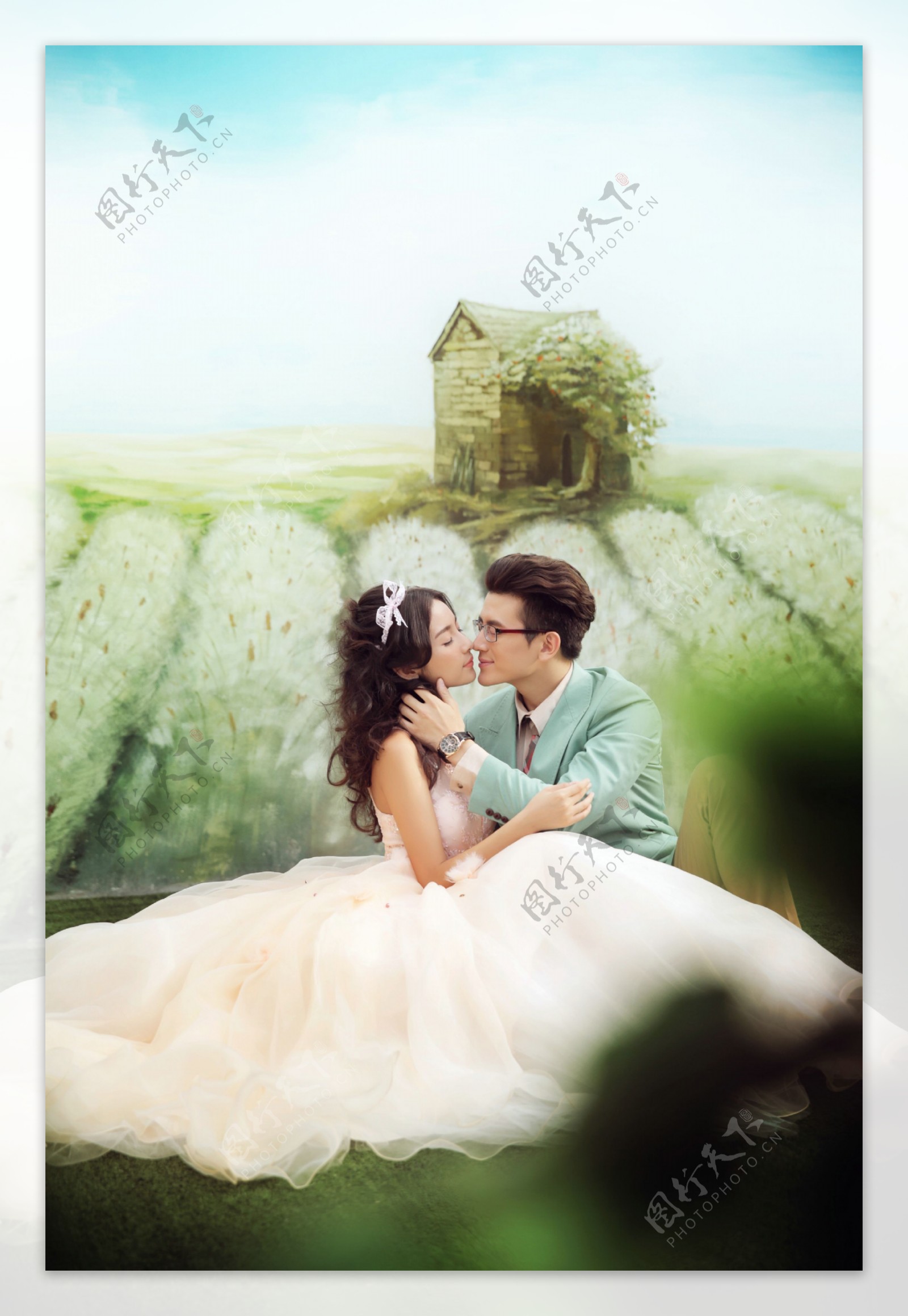童话风格情侣婚纱摄影图片