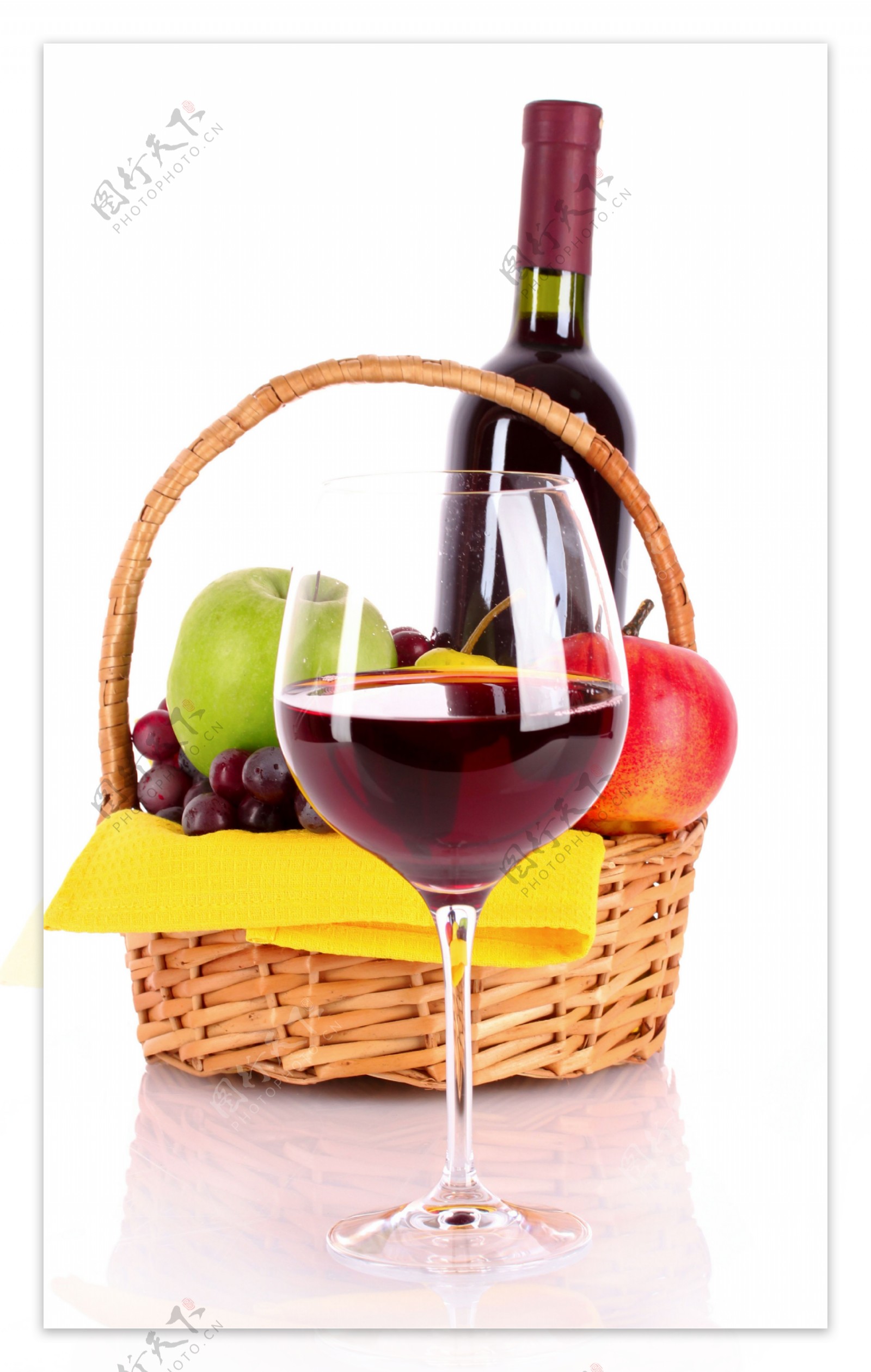 葡萄酒与水果