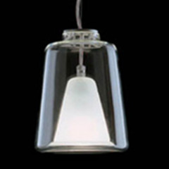 简单和透明的灯罩的吊灯