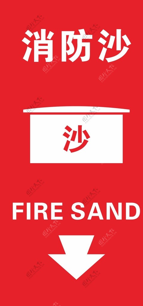 消防沙安全标识