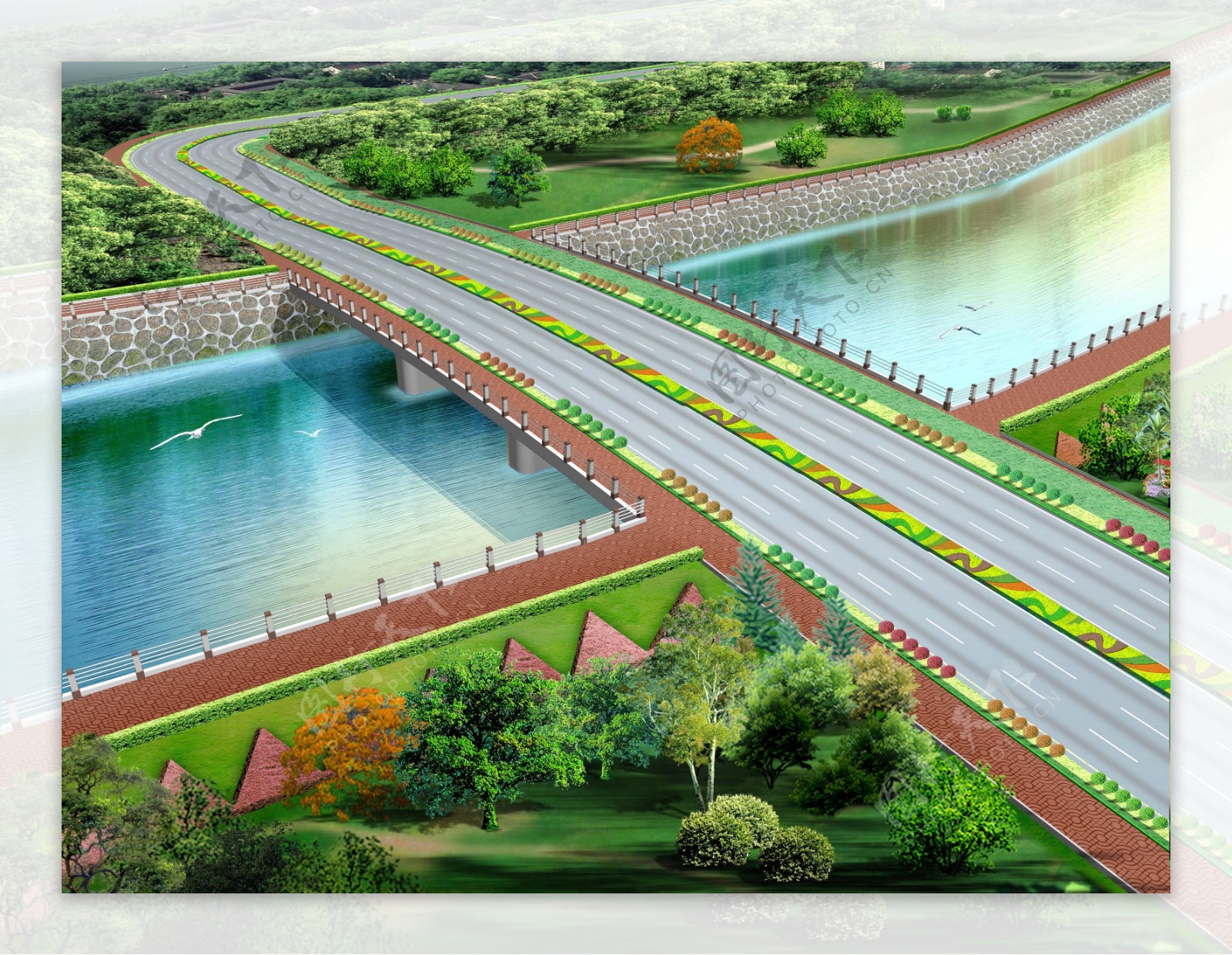 高速公路景观设计图片