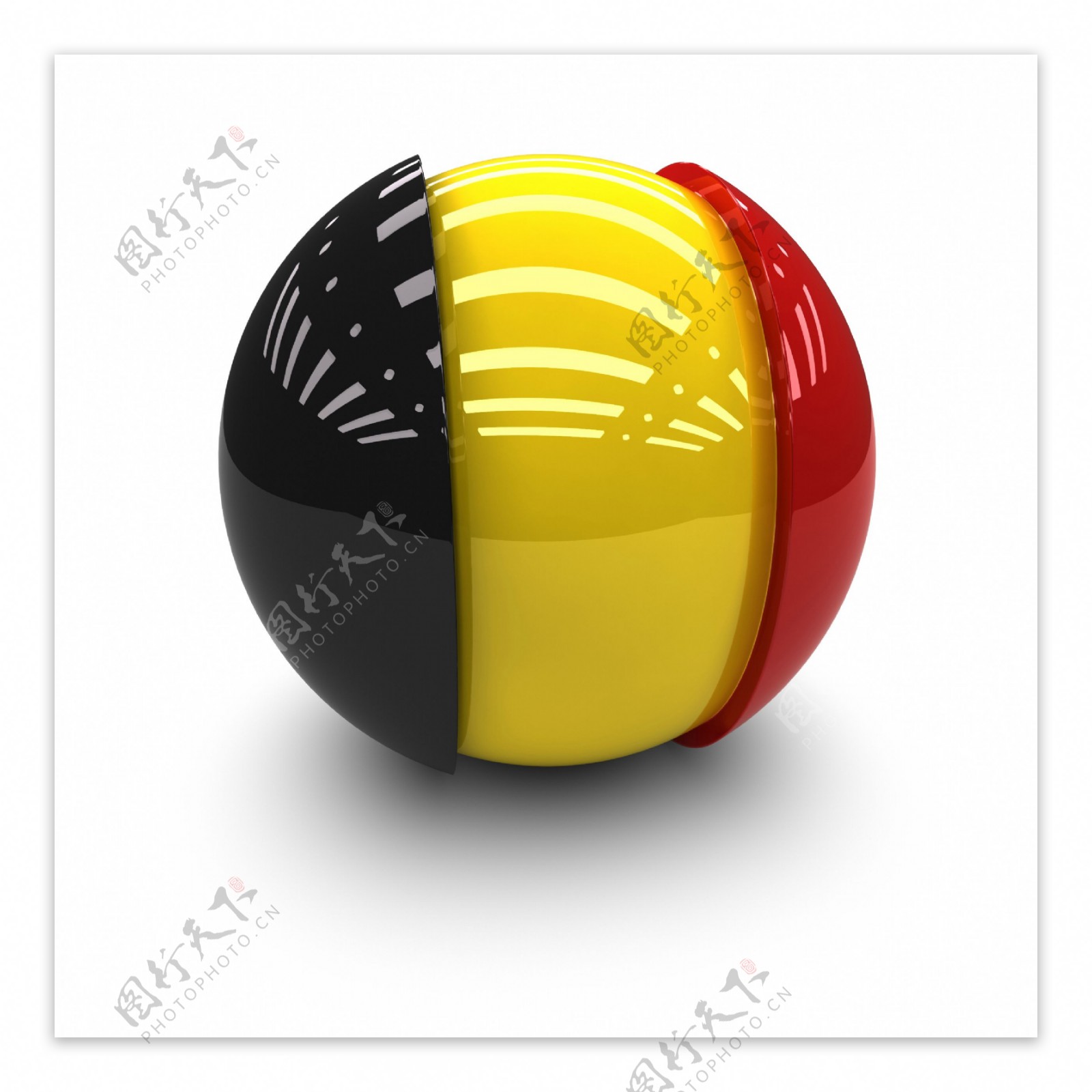 比利时国旗球体图片
