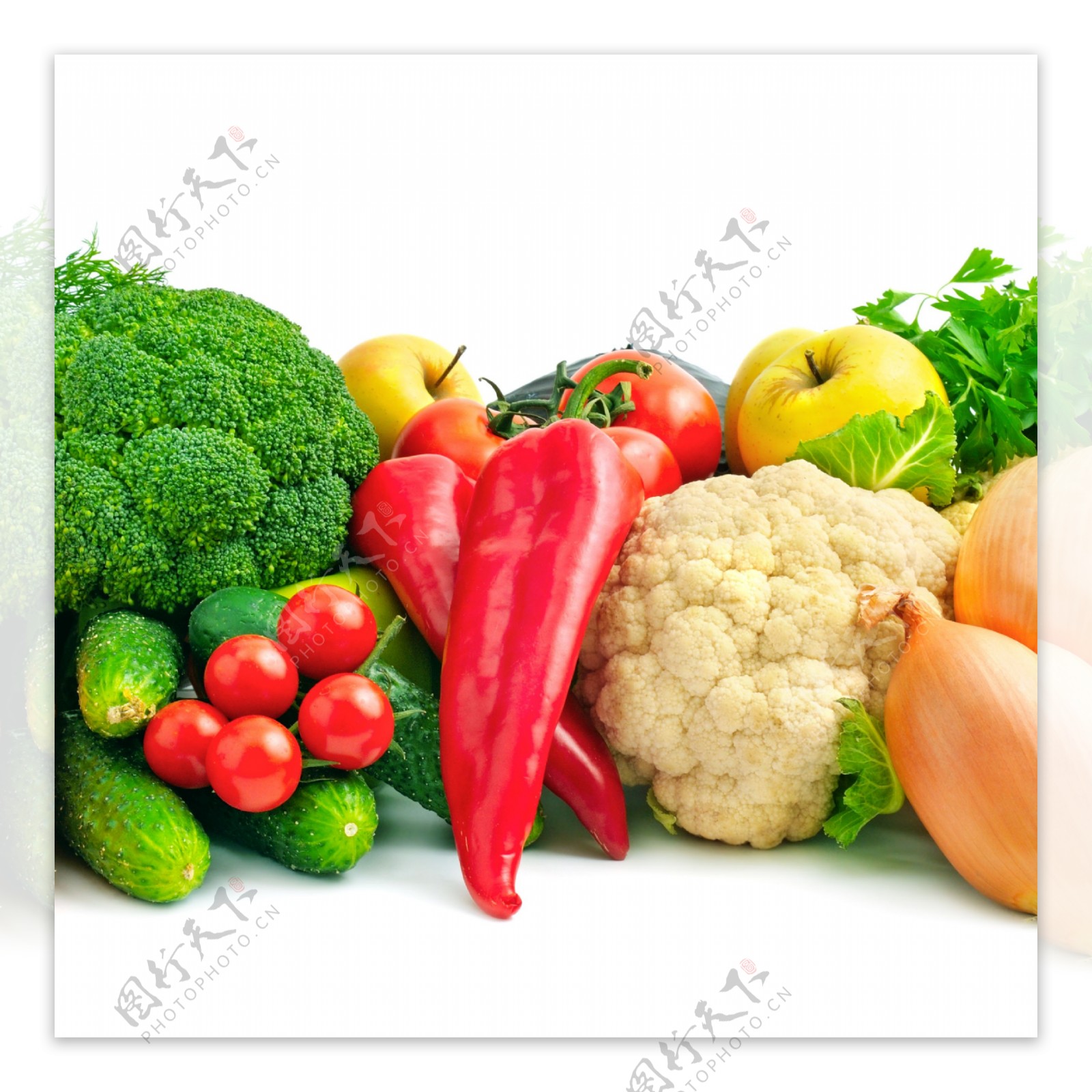 新鲜水果蔬菜摄影图片