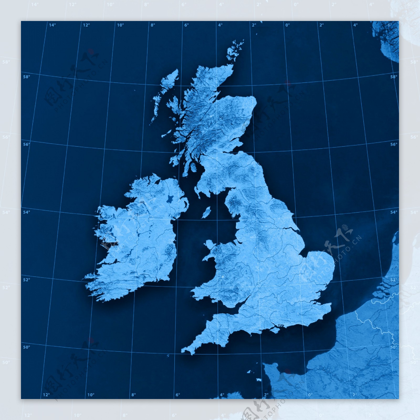英国地图图片