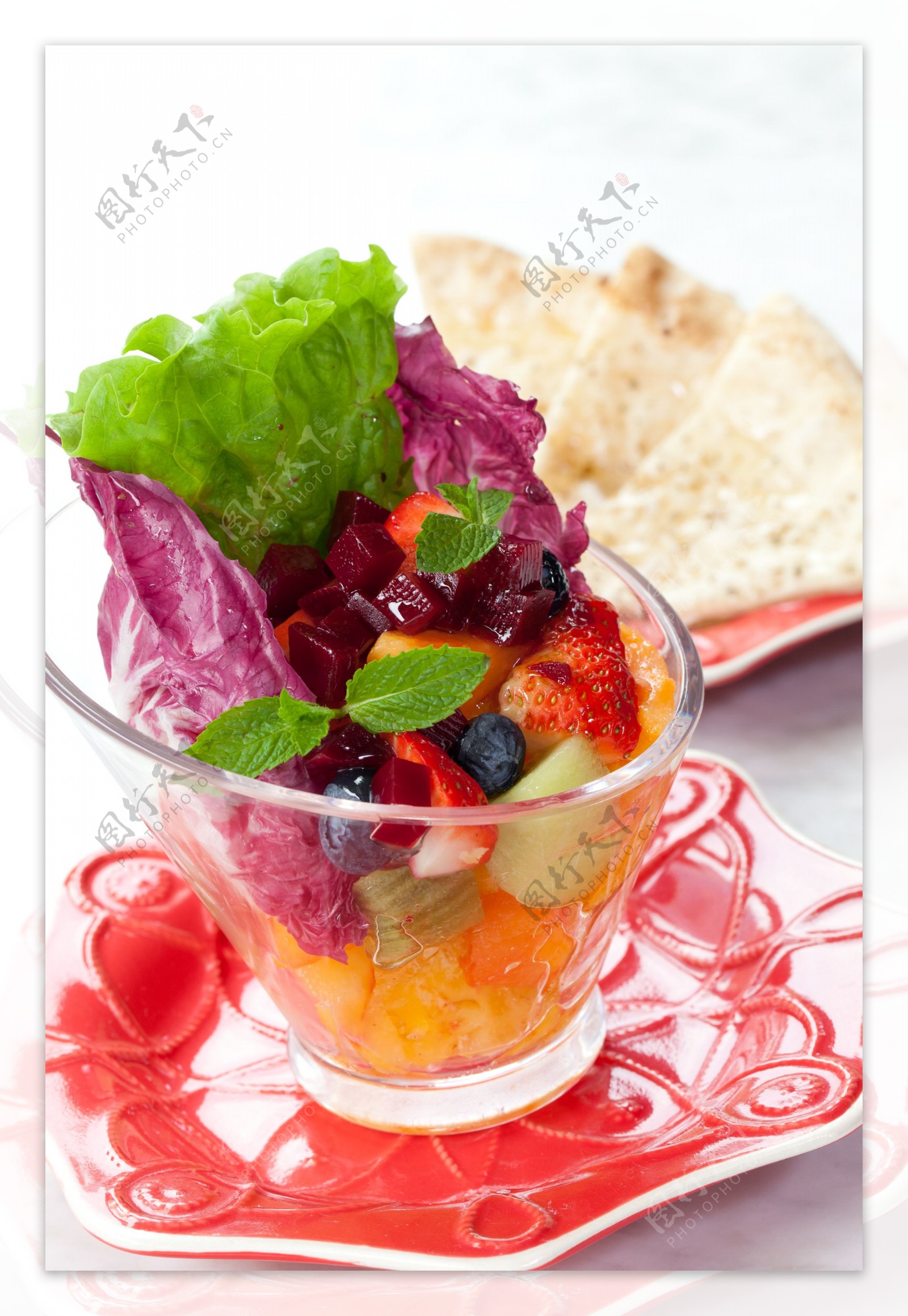 西餐沙拉绿色食品图片