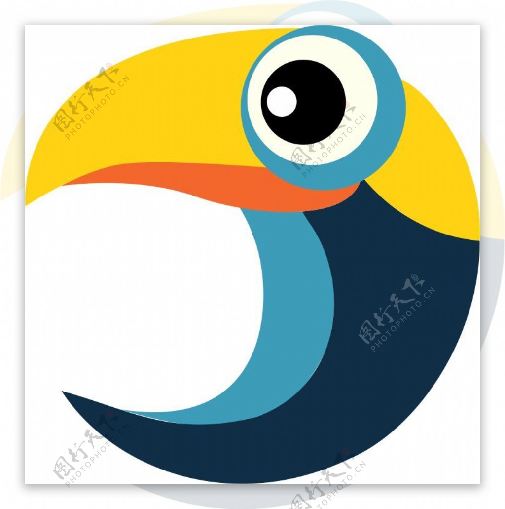 鸟头创意logo