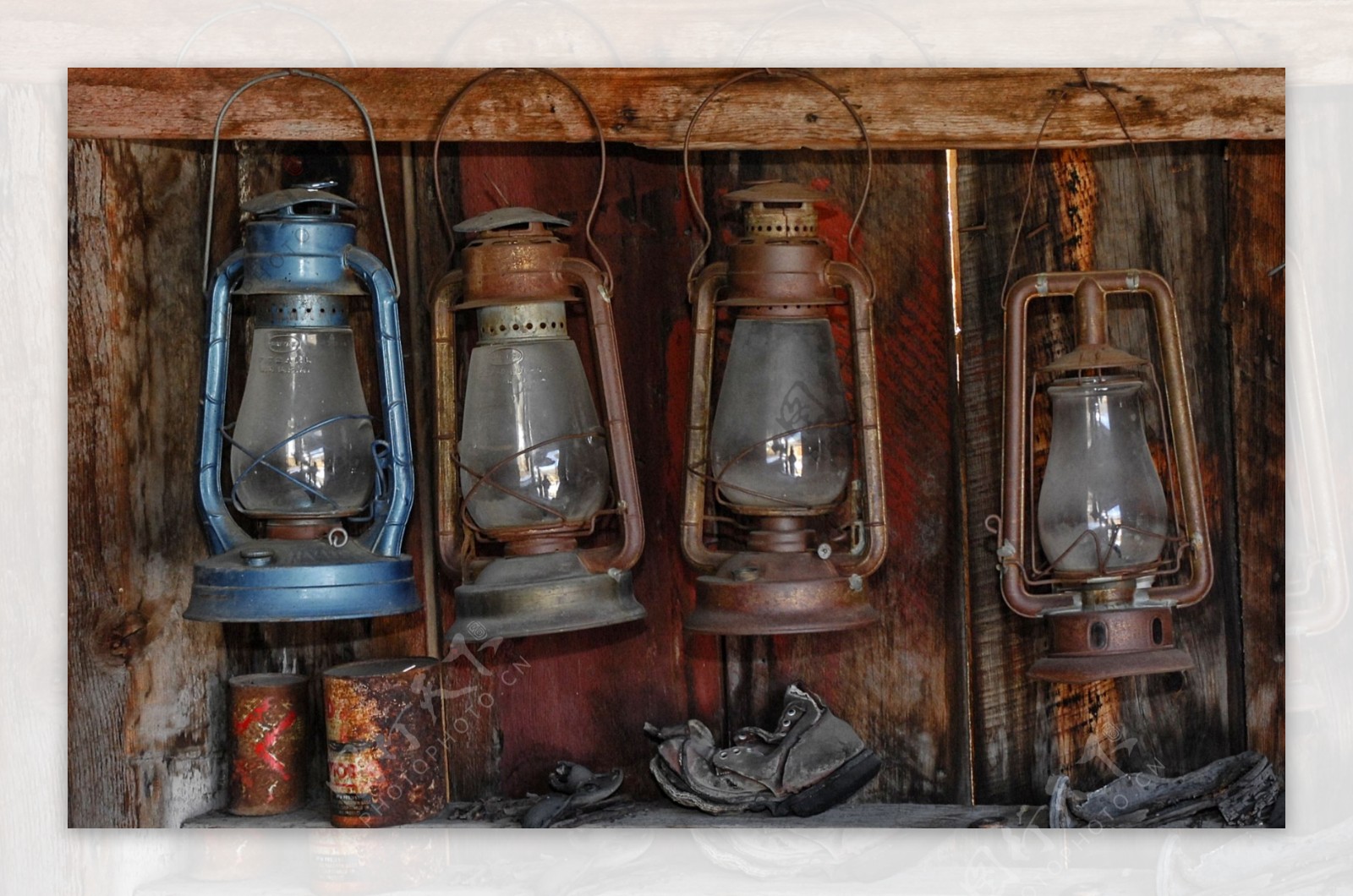古老的煤油灯