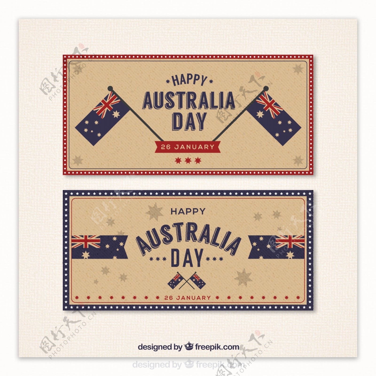 复古澳大利亚日旗