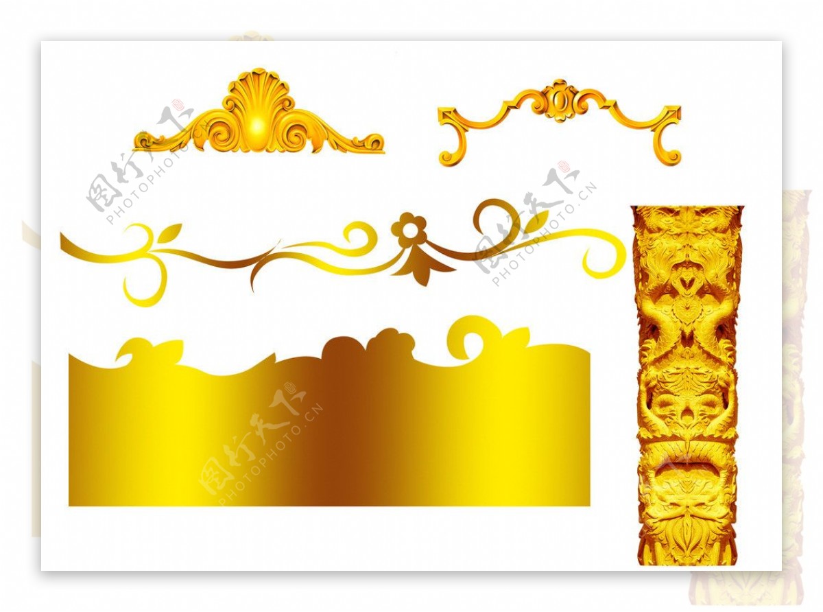 金色花纹