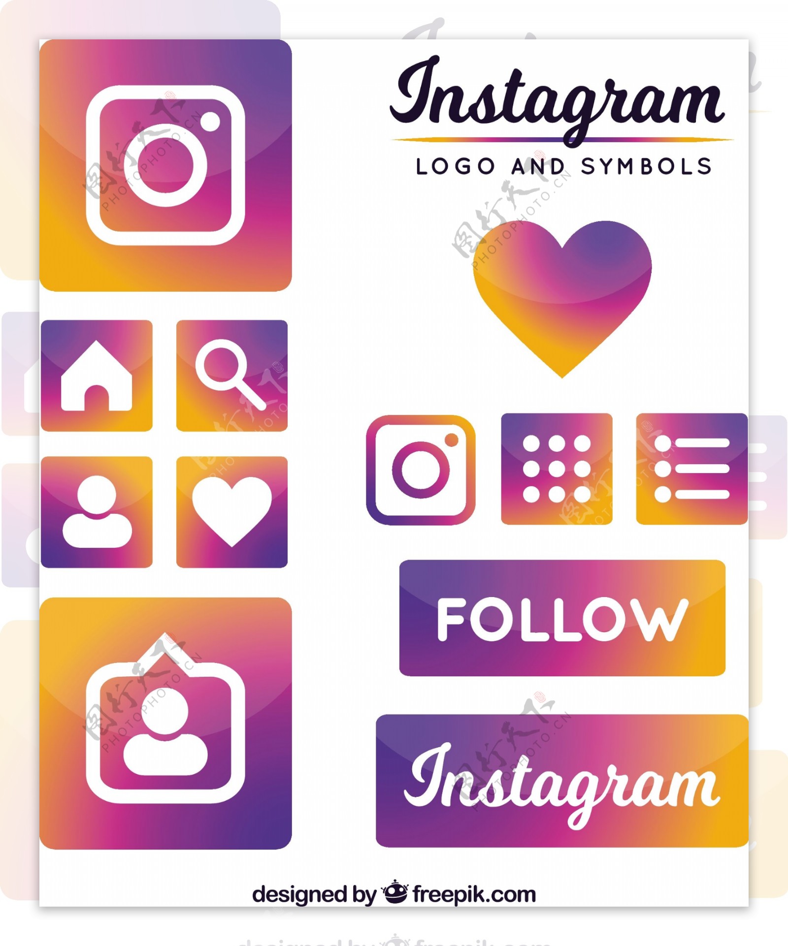 Instagram的标志和符号