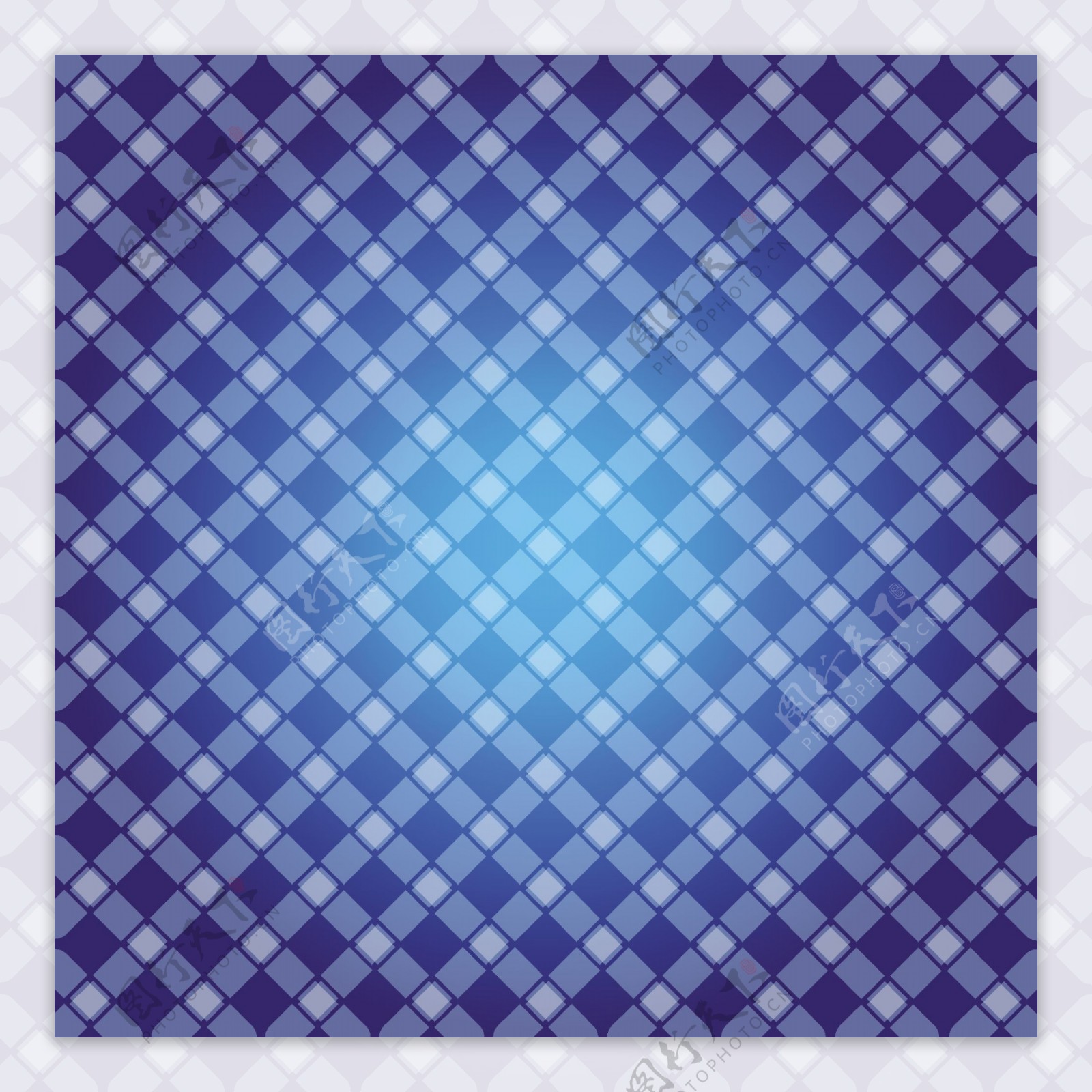 蓝方格图案