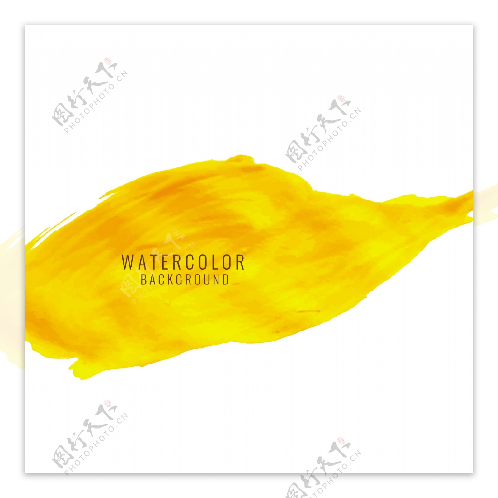 艺术黄色背景水彩纹理
