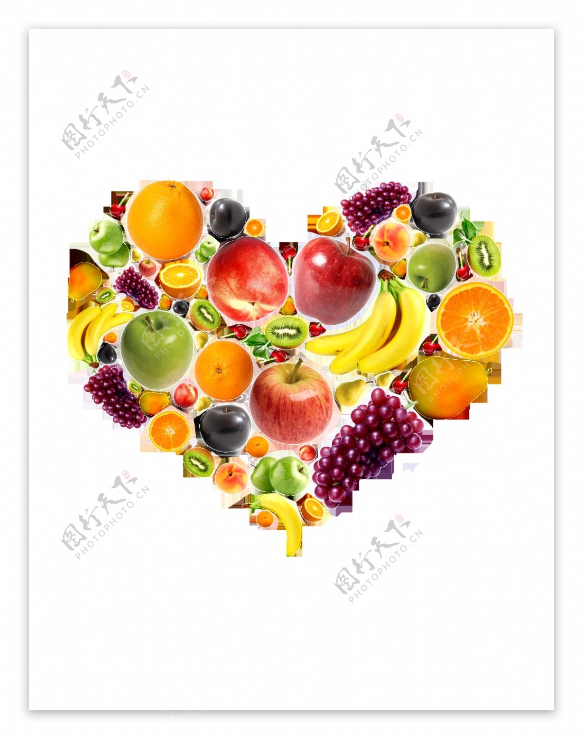 心型水果装饰图