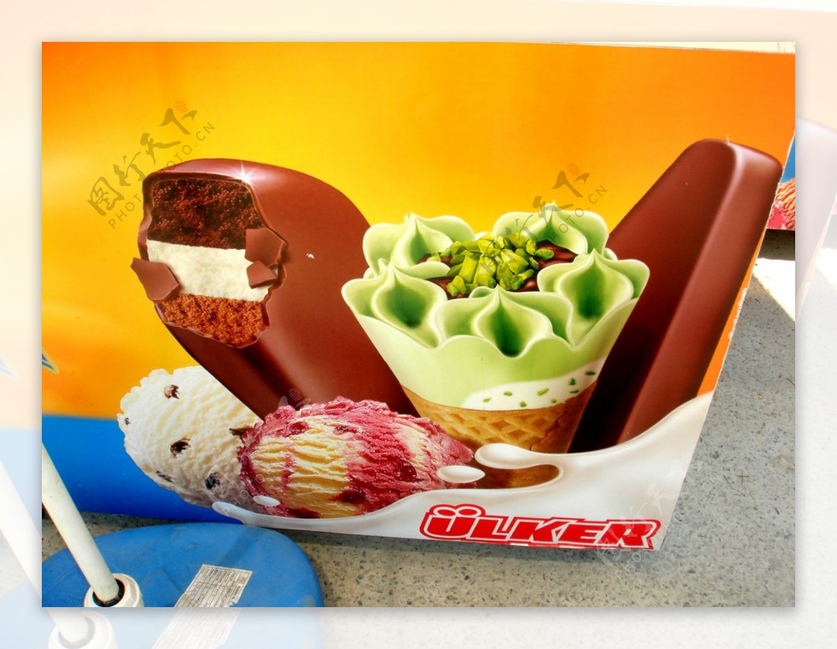 冰淇淋雪柜正面图案图片