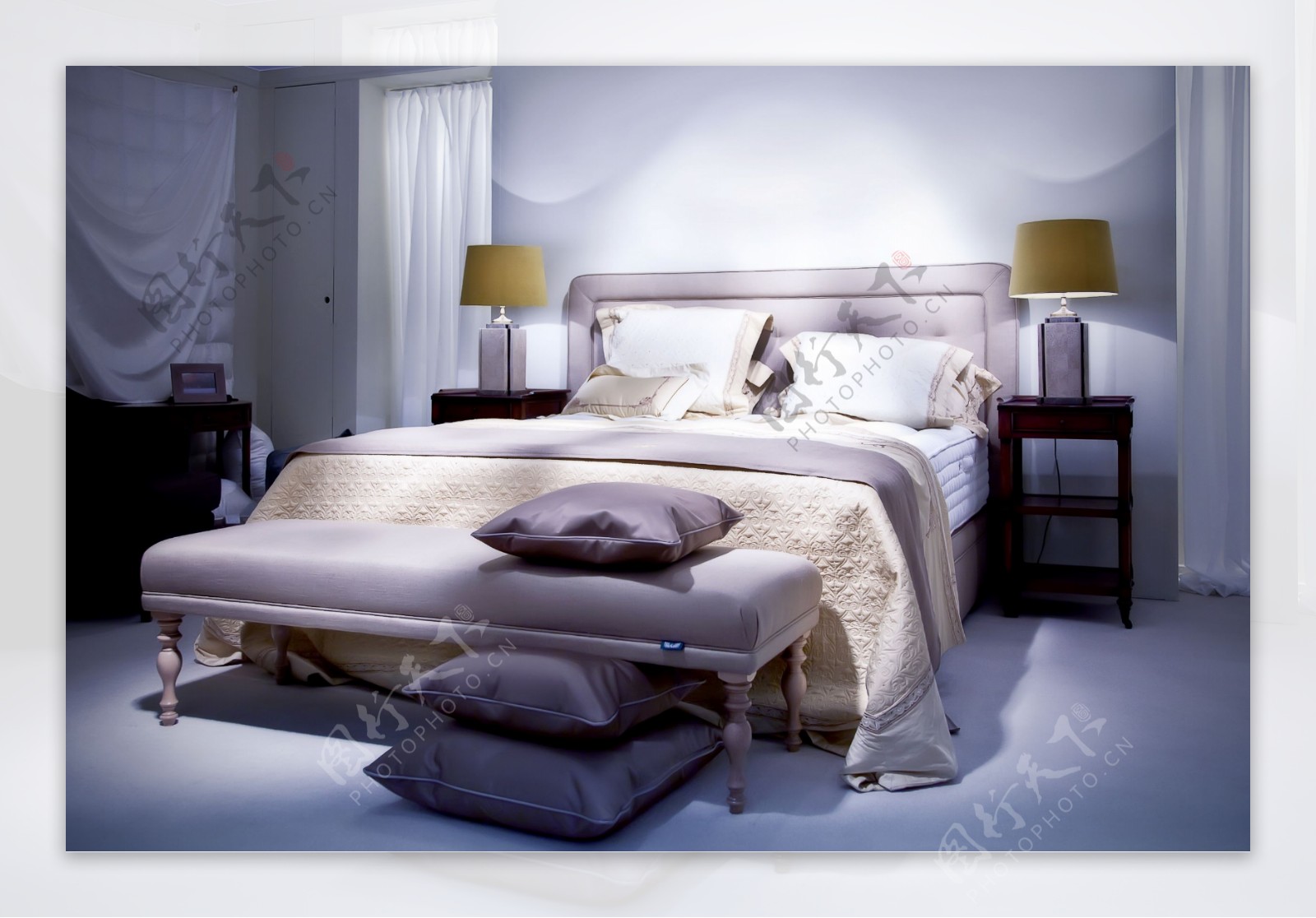 现代时尚风格卧室效果图图片