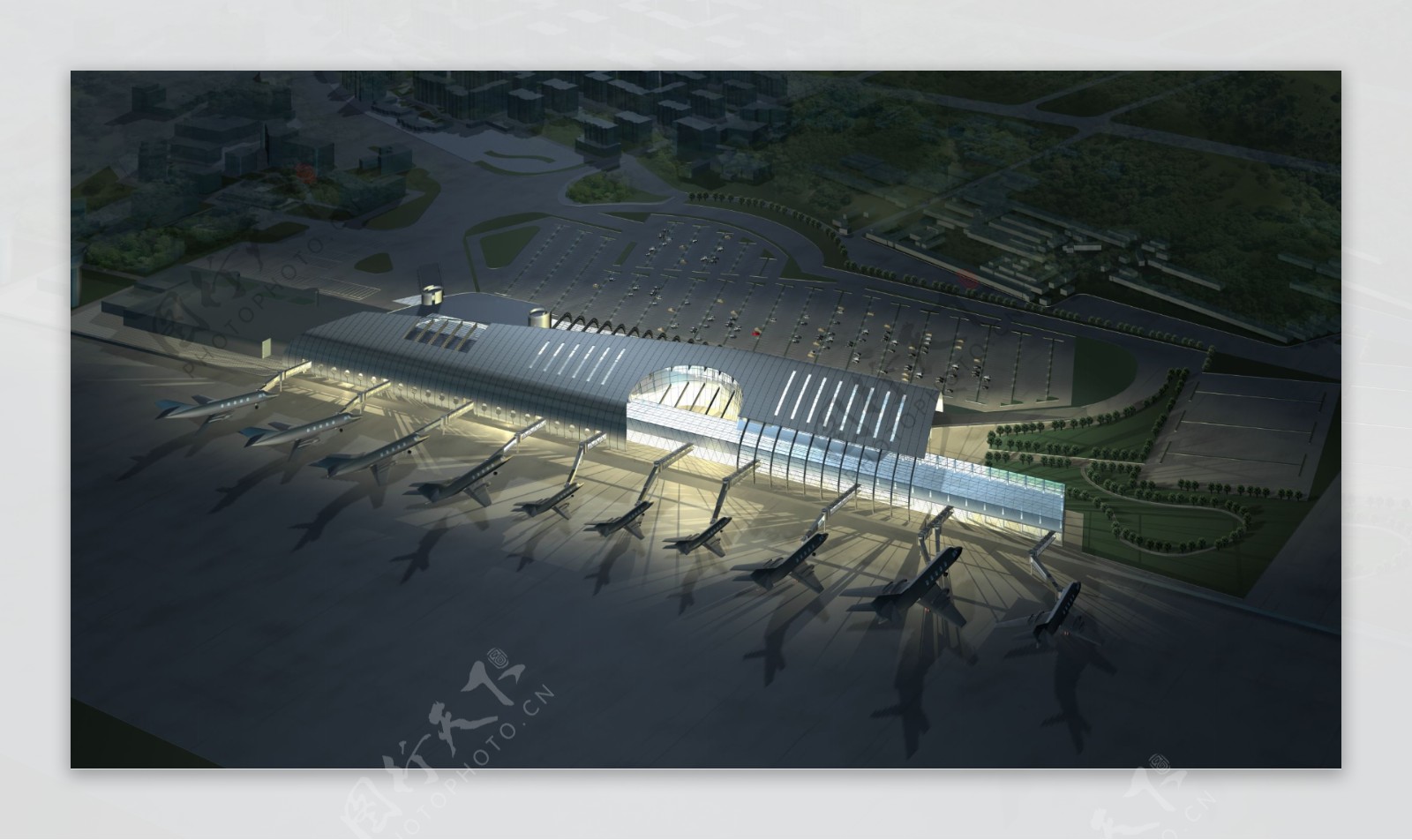 机场建筑效果图片