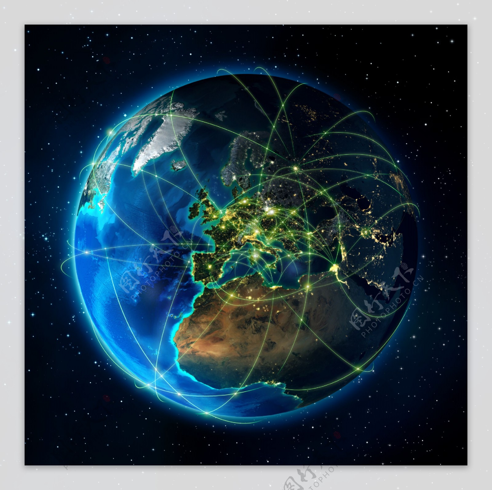 互联网物流地球图片