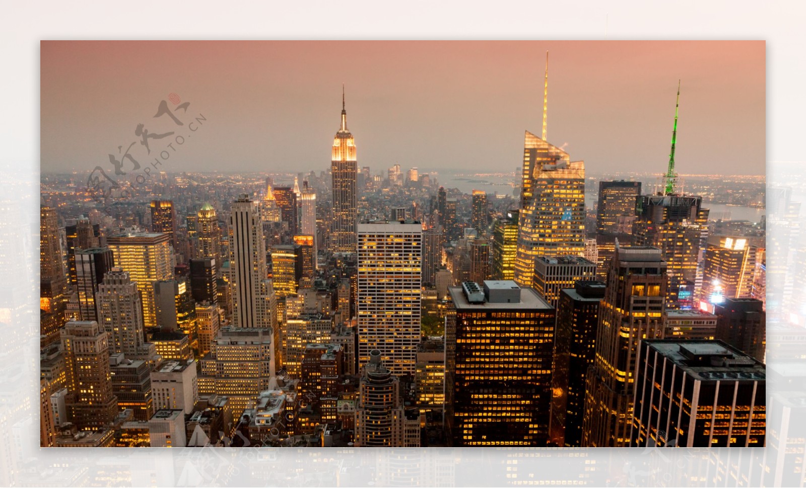 美丽纽约夜景图片