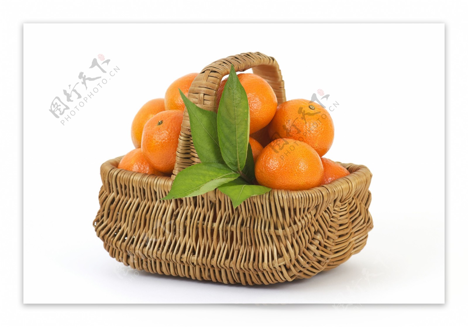 篮子里的橘子图片