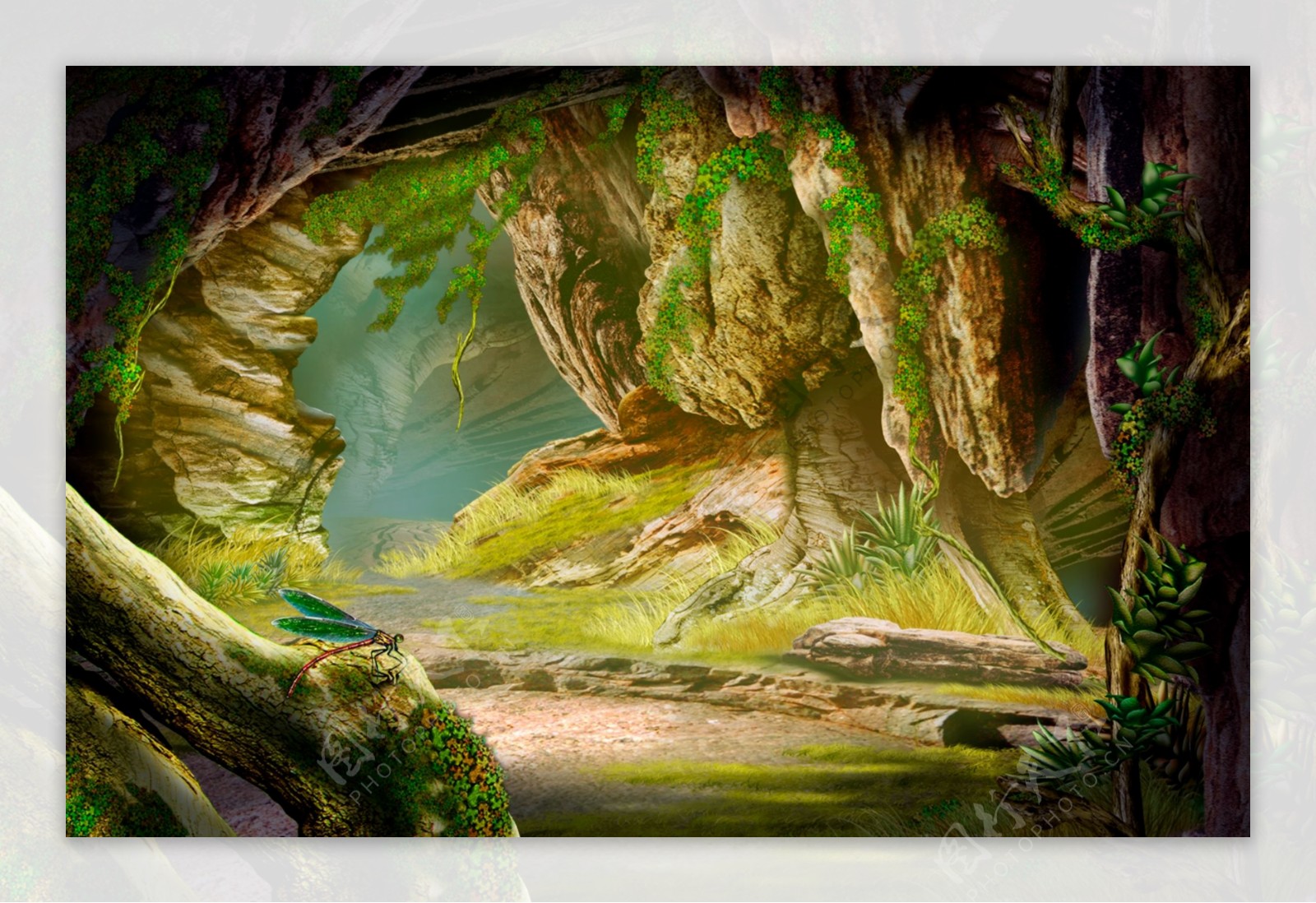 Nature Scenery Hd Transparent, Cave Cartoon Natural Scenery ...