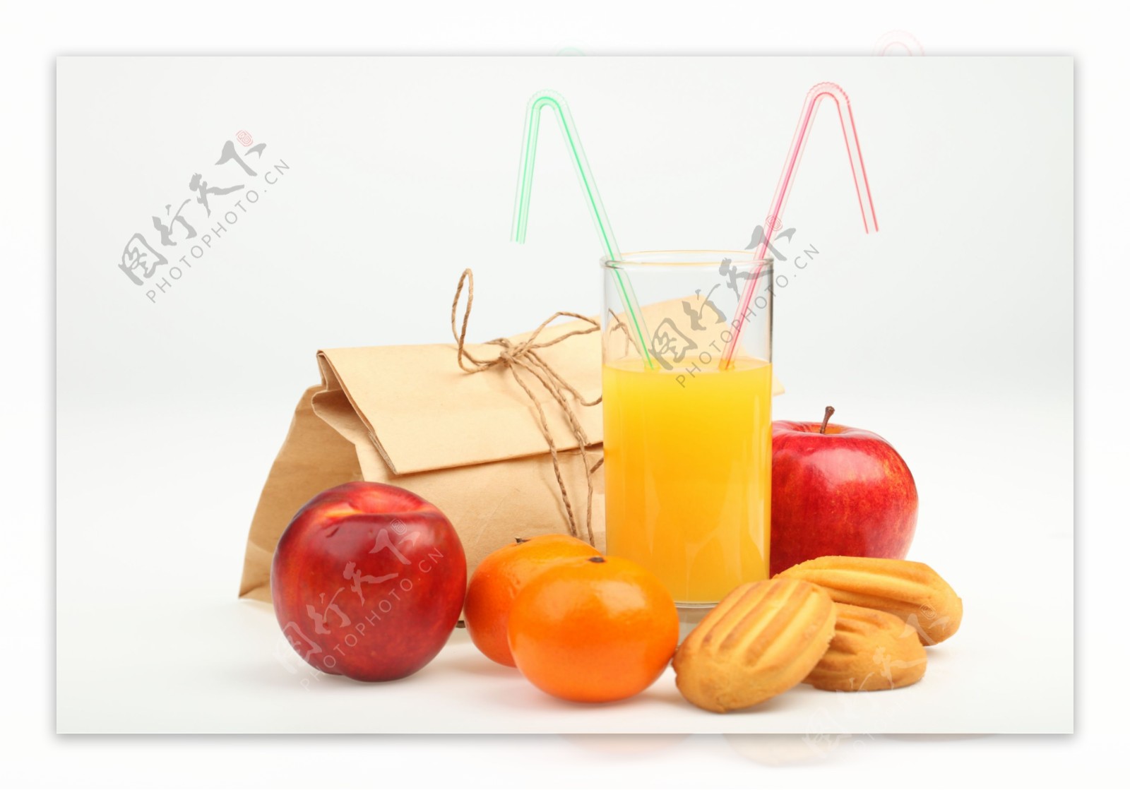 新鲜水果和果汁素材图片