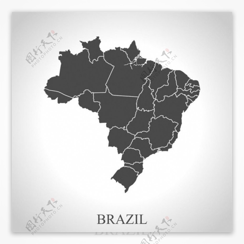 巴西国家地图图片