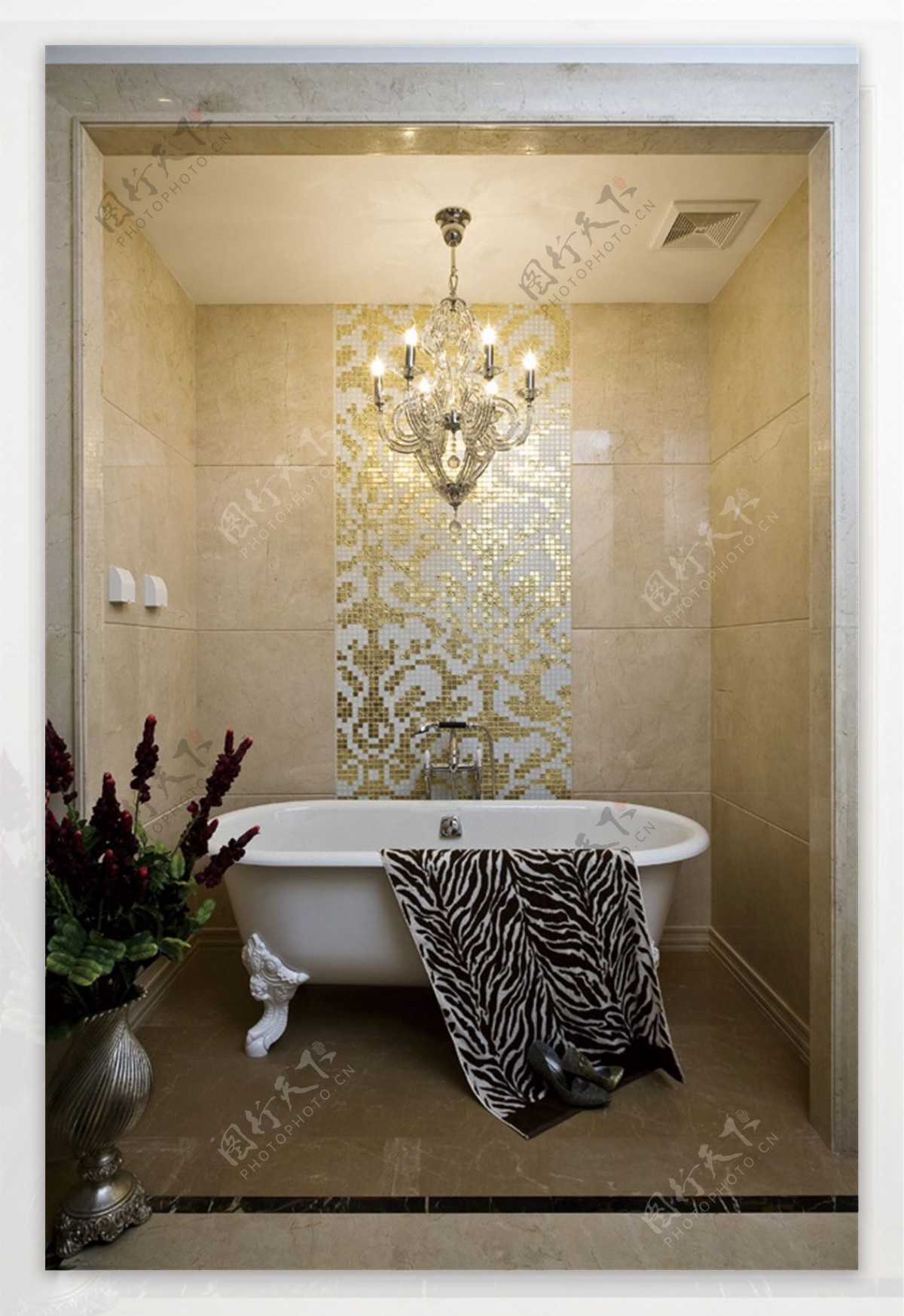 现代美式浴室装修效果图