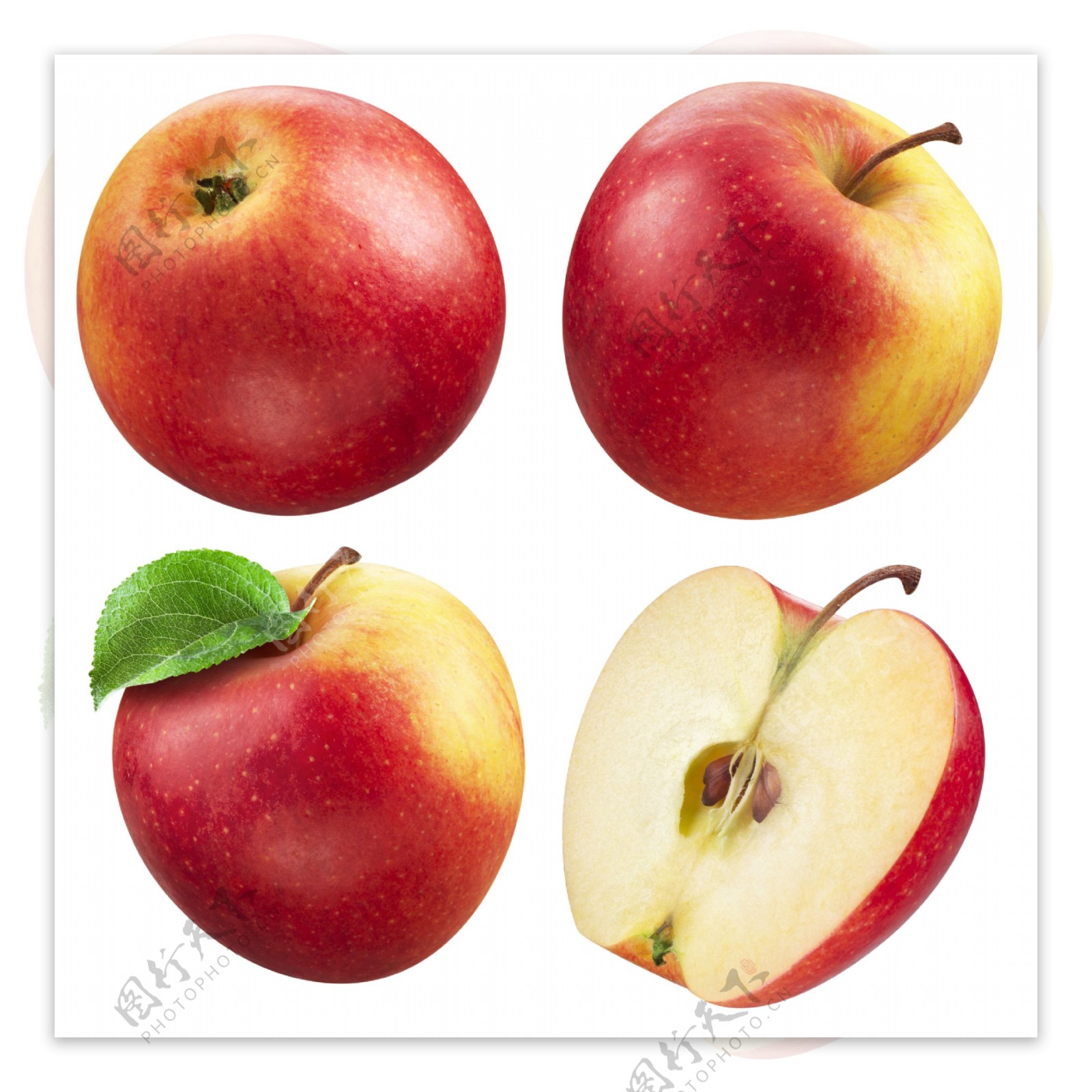 苹果各种角度图片素材