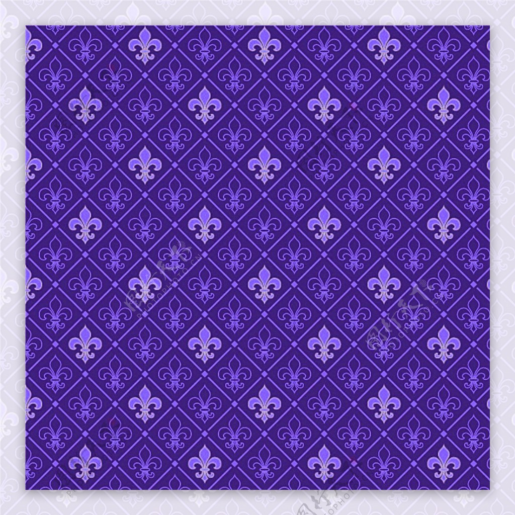 紫色格子纹矢量图片