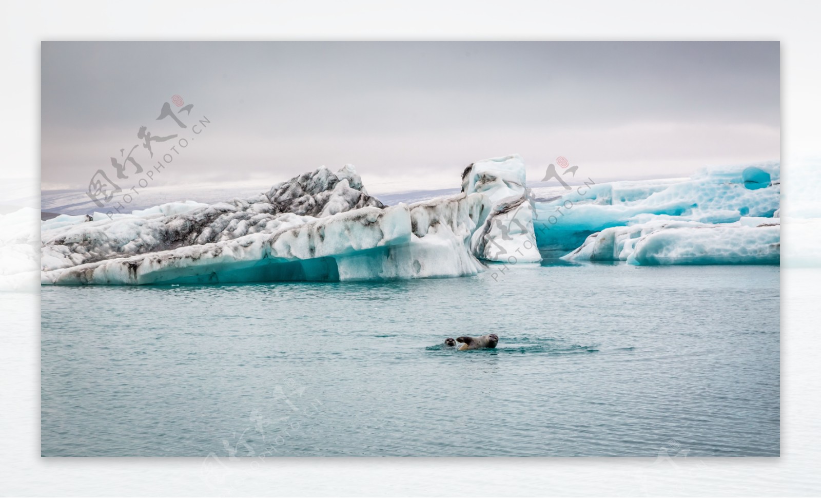 南极冰山风景图片