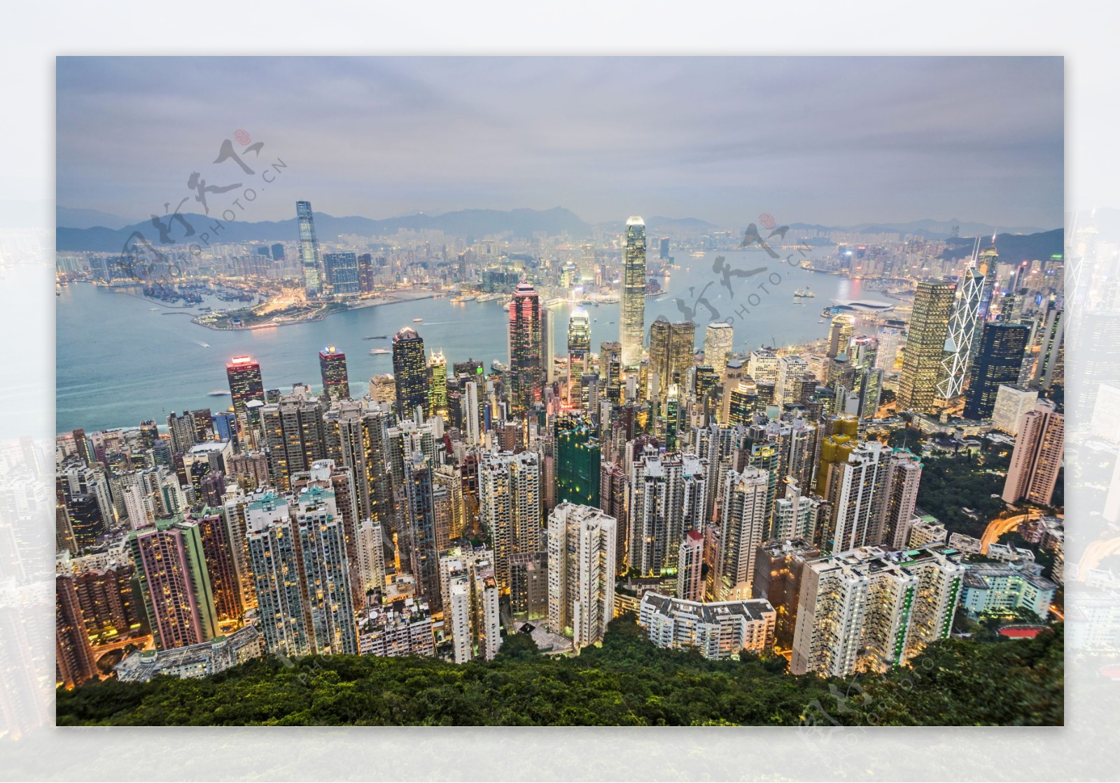 俯瞰香港风景图片