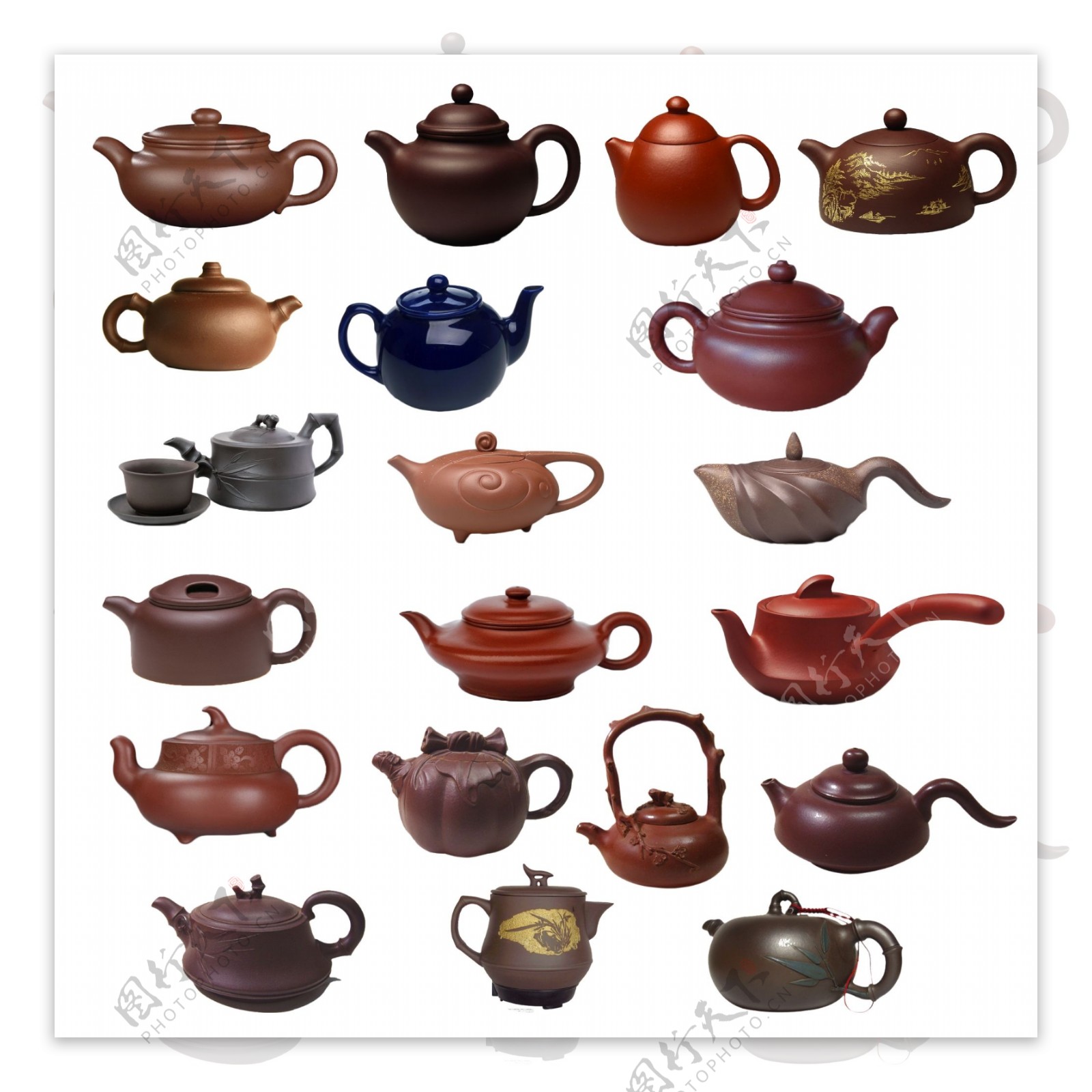 各类茶壶素材