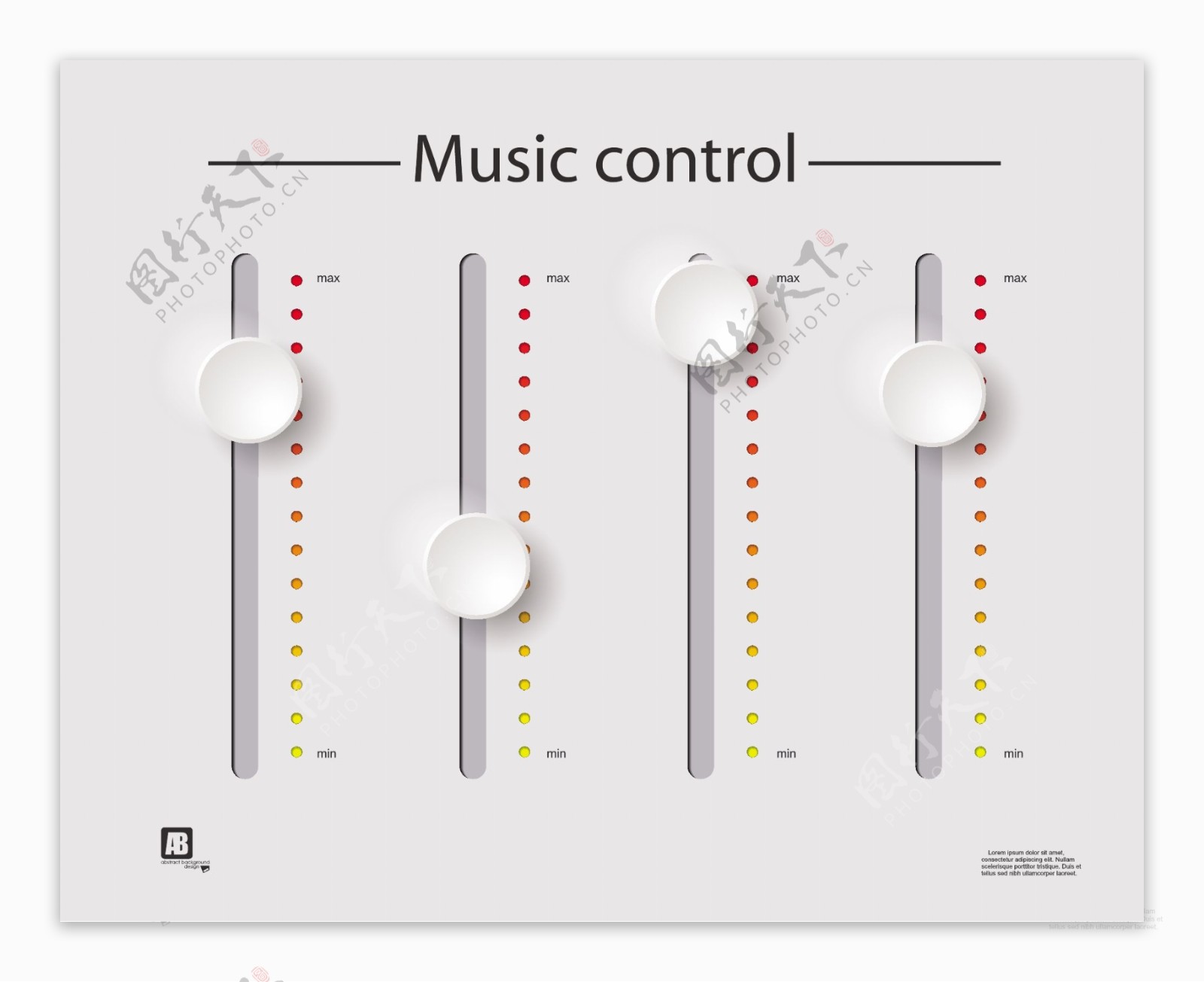 音乐控制按钮