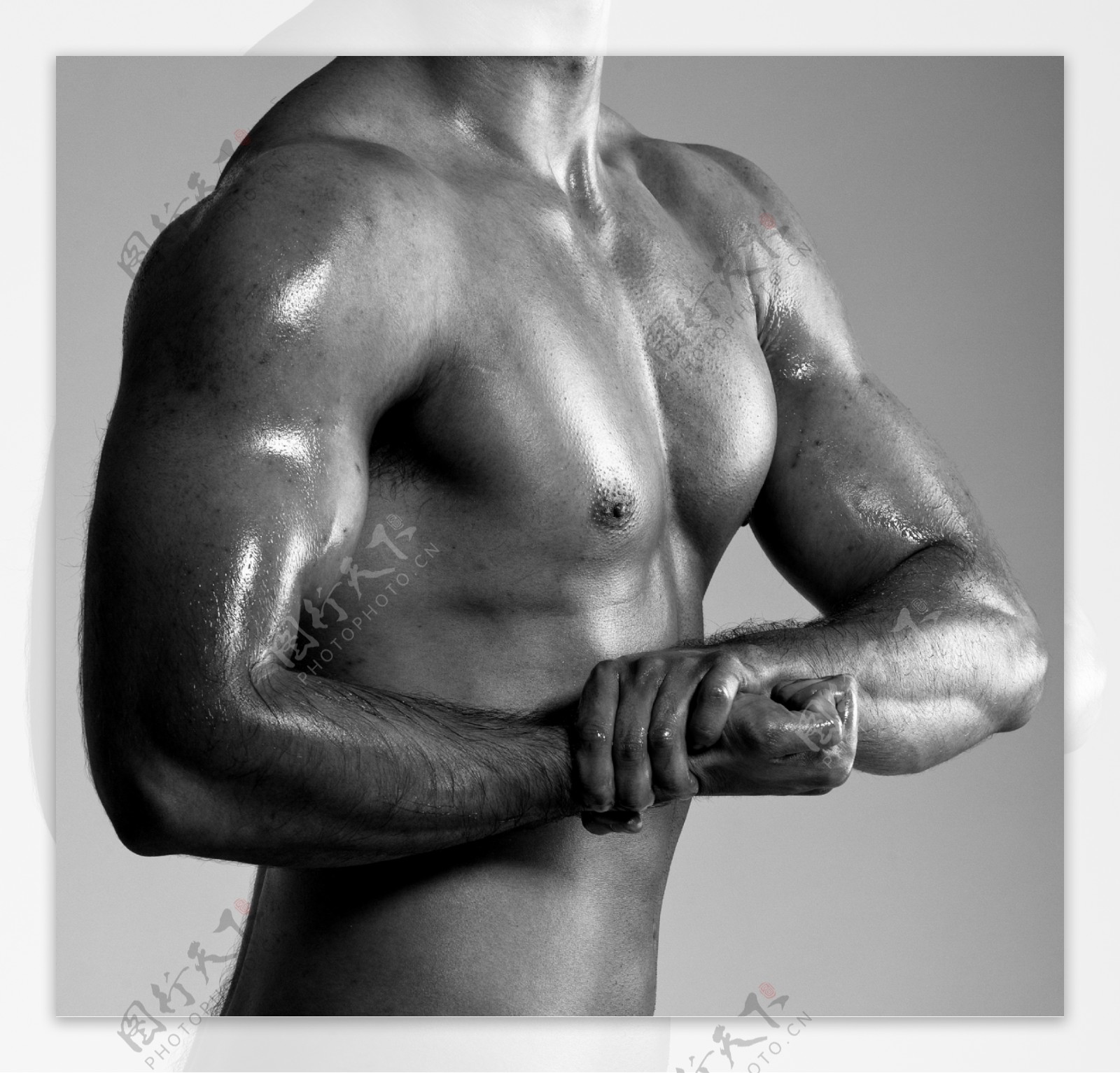 健康强壮肌肉男人图片