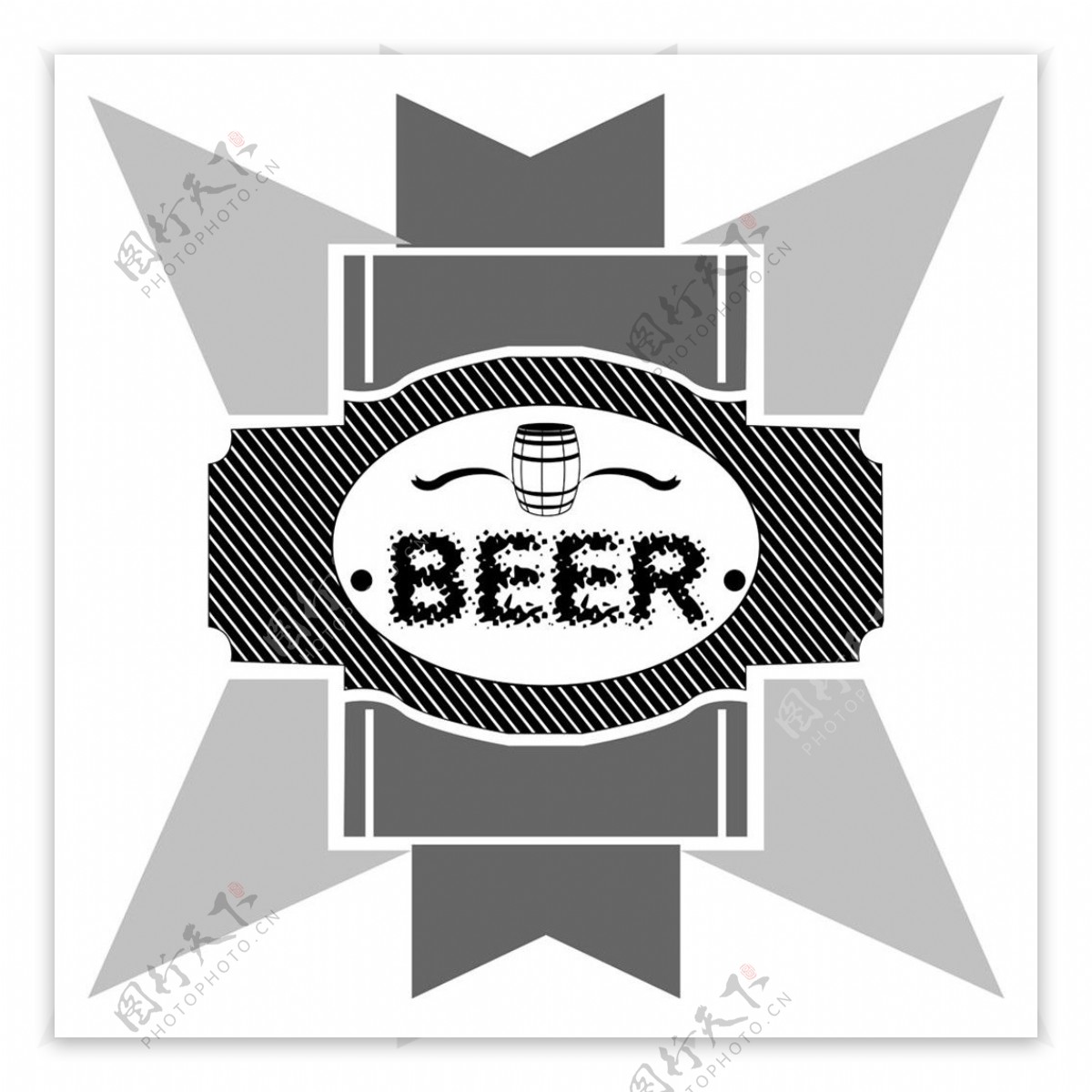 几何啤酒标签图片1