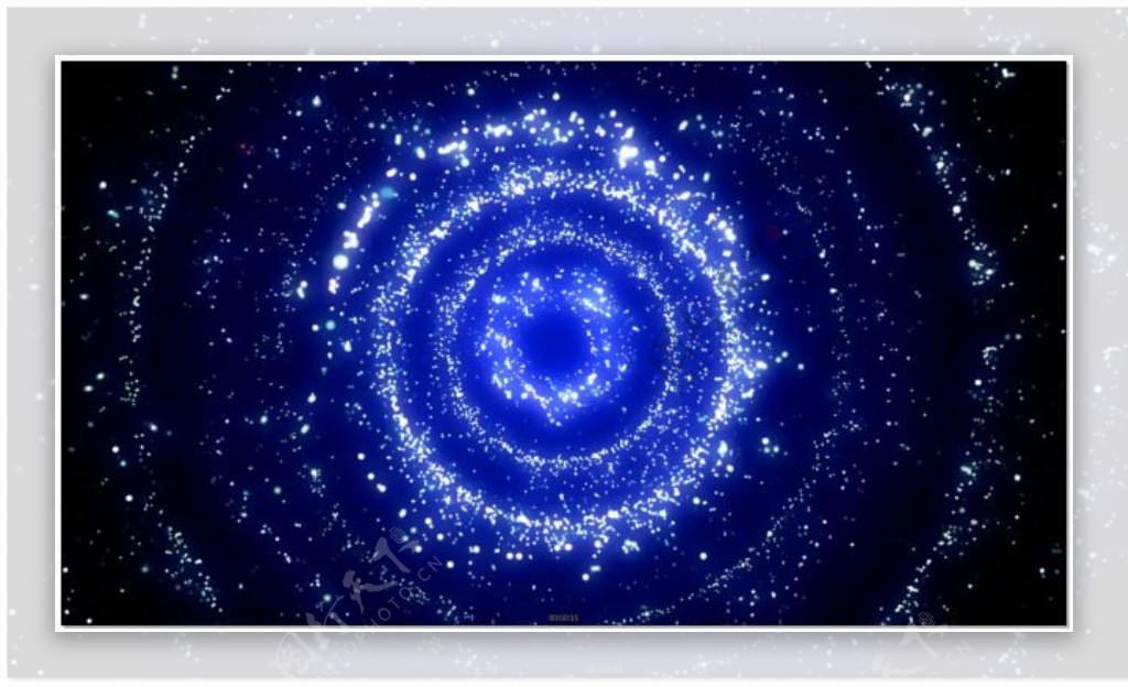 蓝色粒子漩涡隧道视频素材