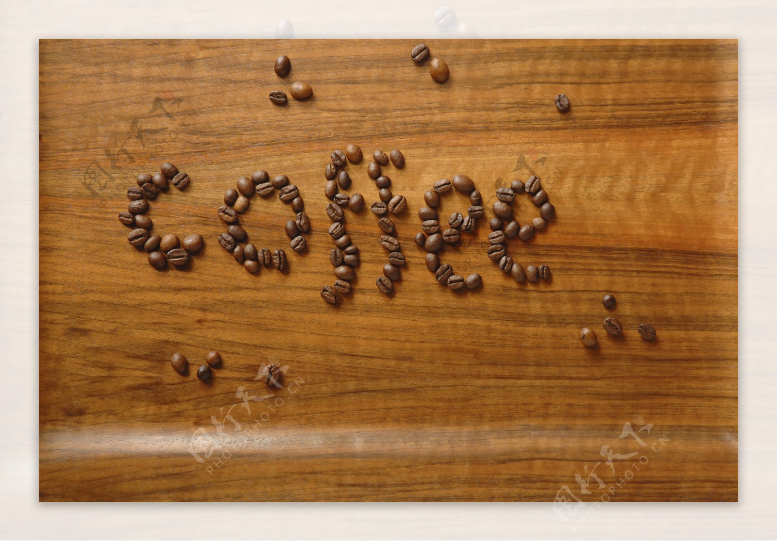 咖啡豆摆放造型图片