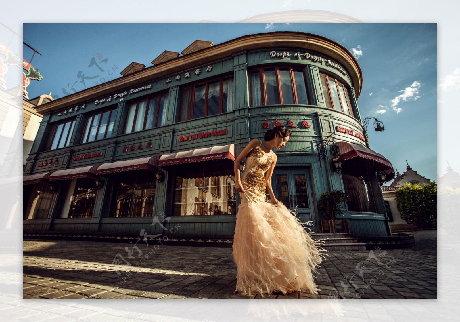 街道风景婚纱摄影图片