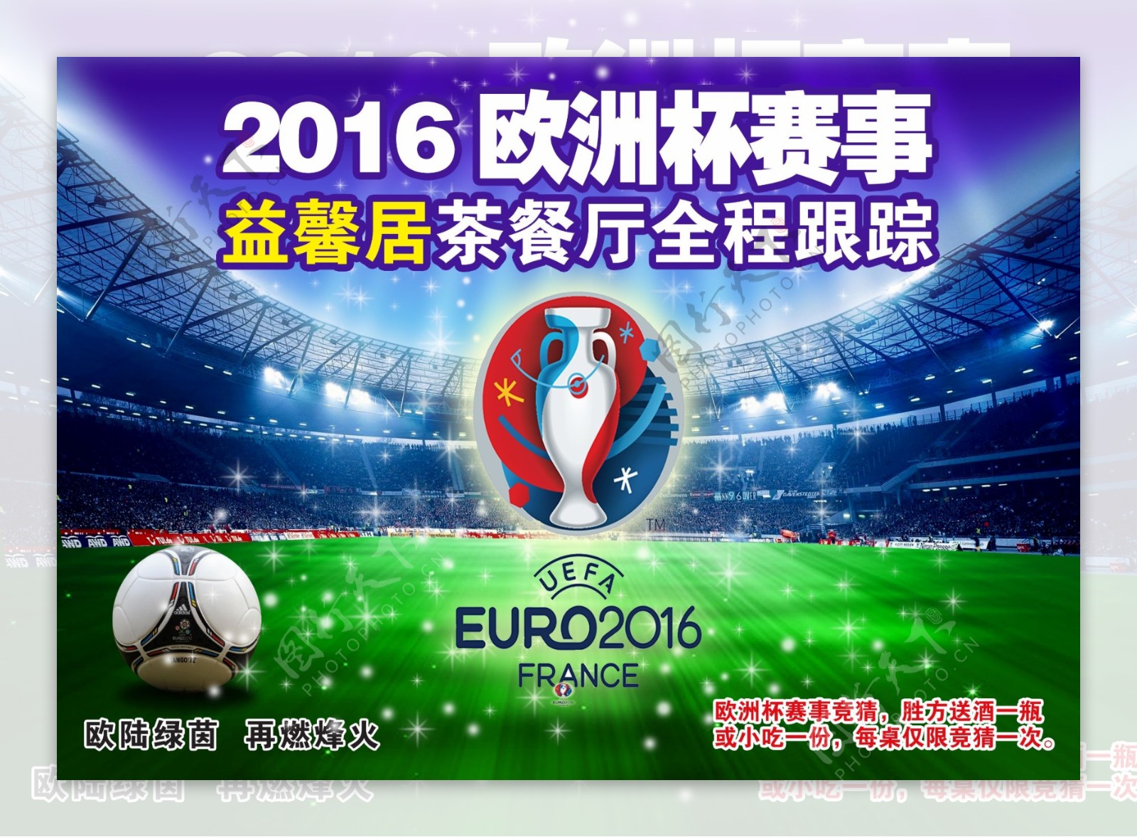 2016欧洲杯赛事海报