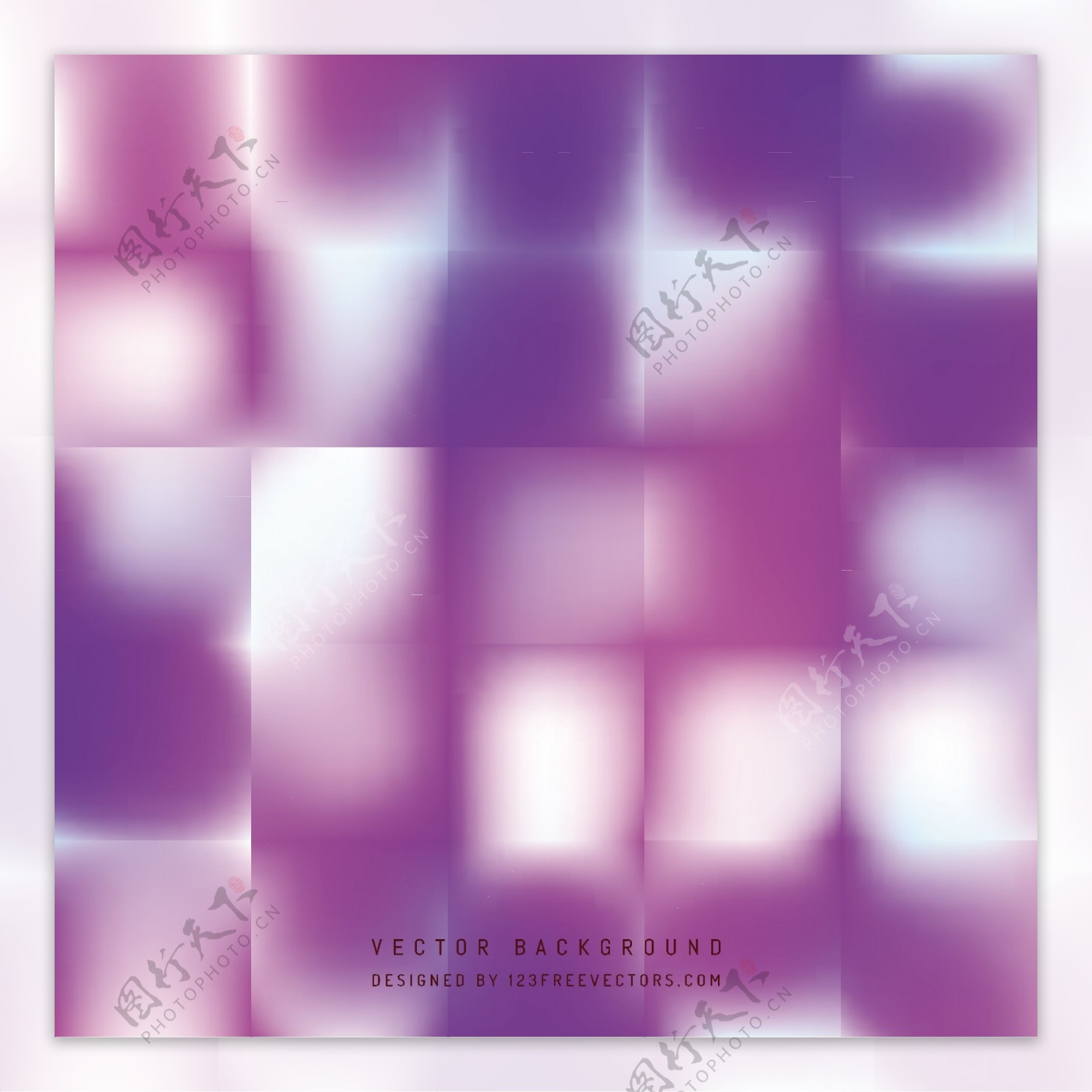 抽象蓝色紫色方形背景图案