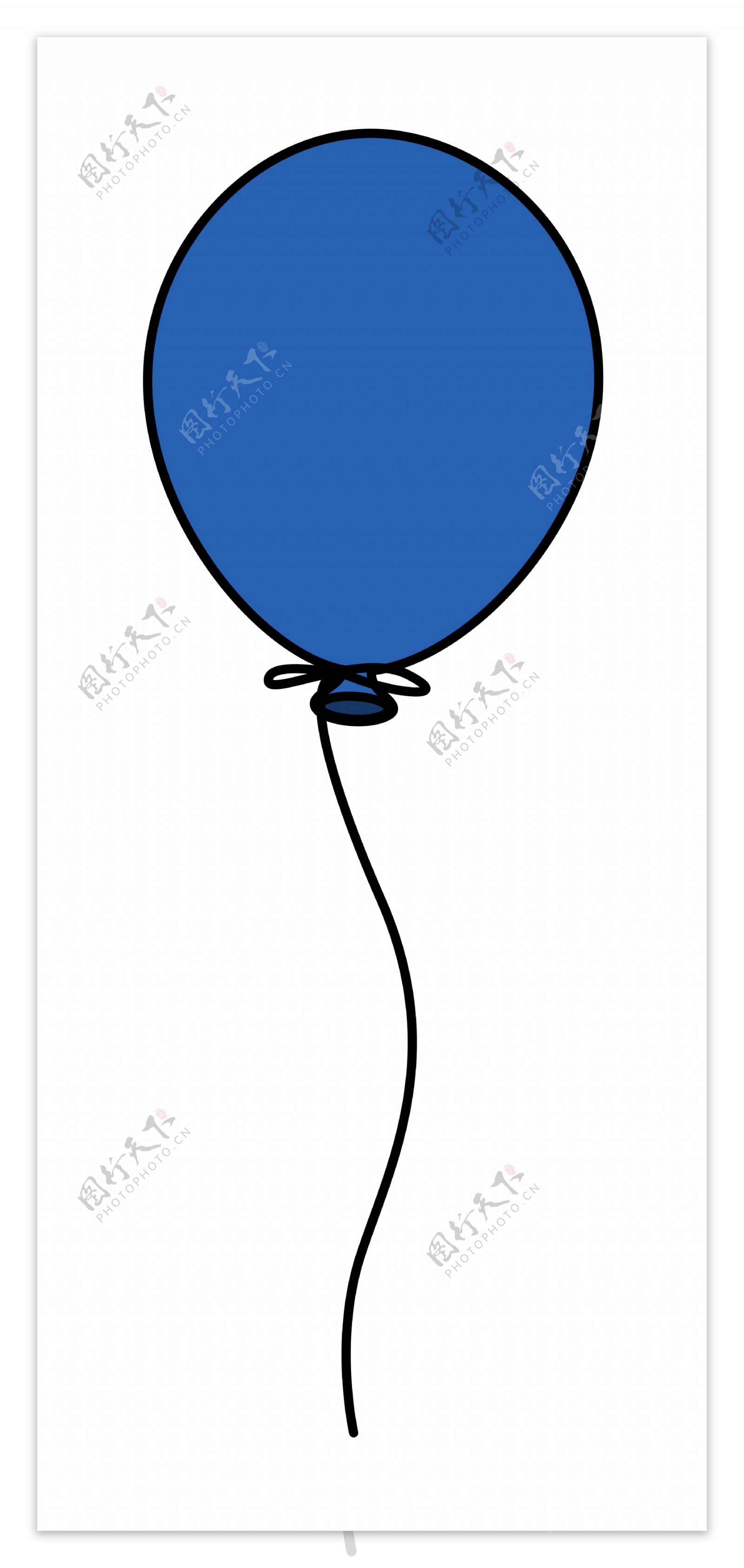 蓝色的气球