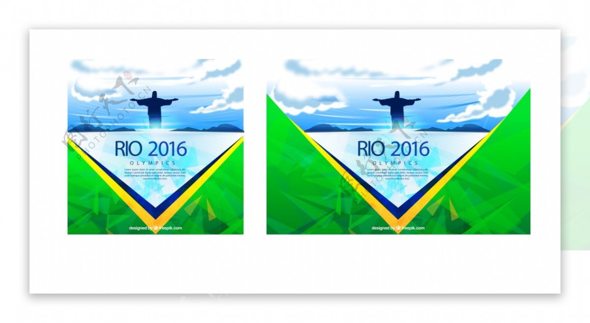 里约奥运会背景设计eps素材