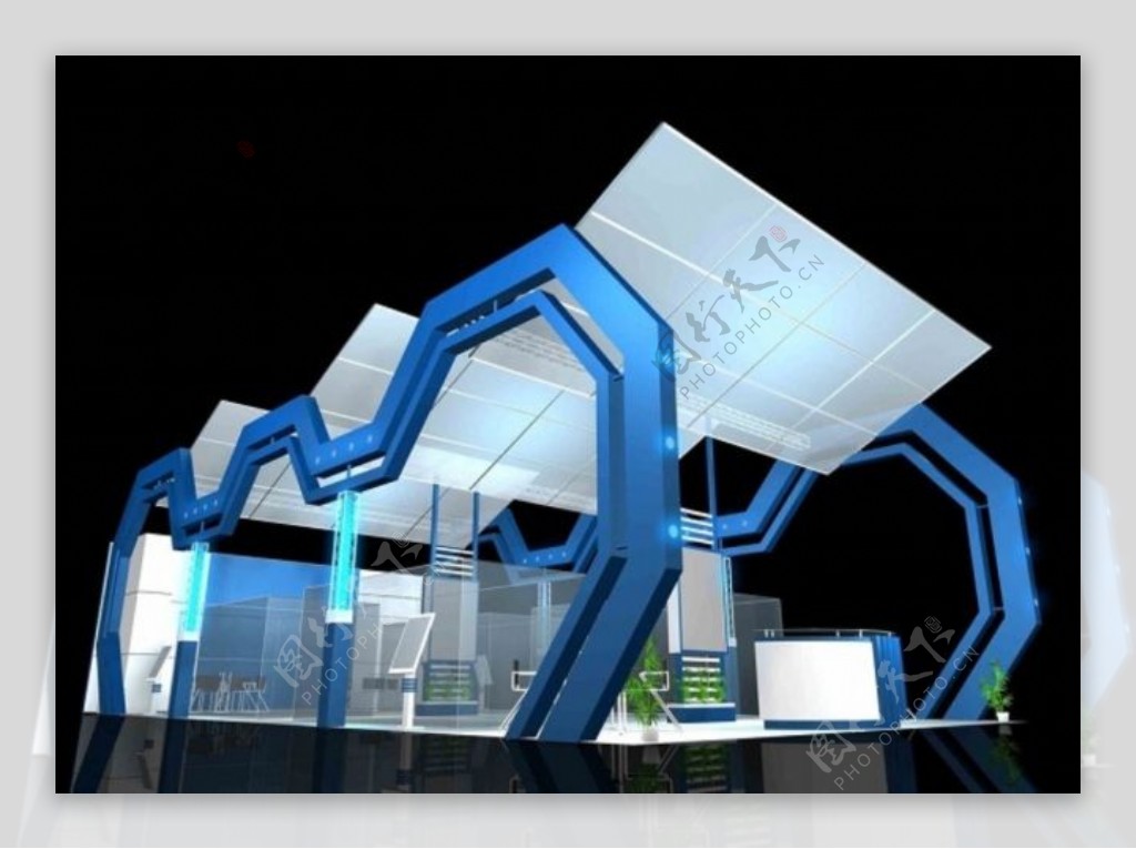 科技展厅设计3D模型